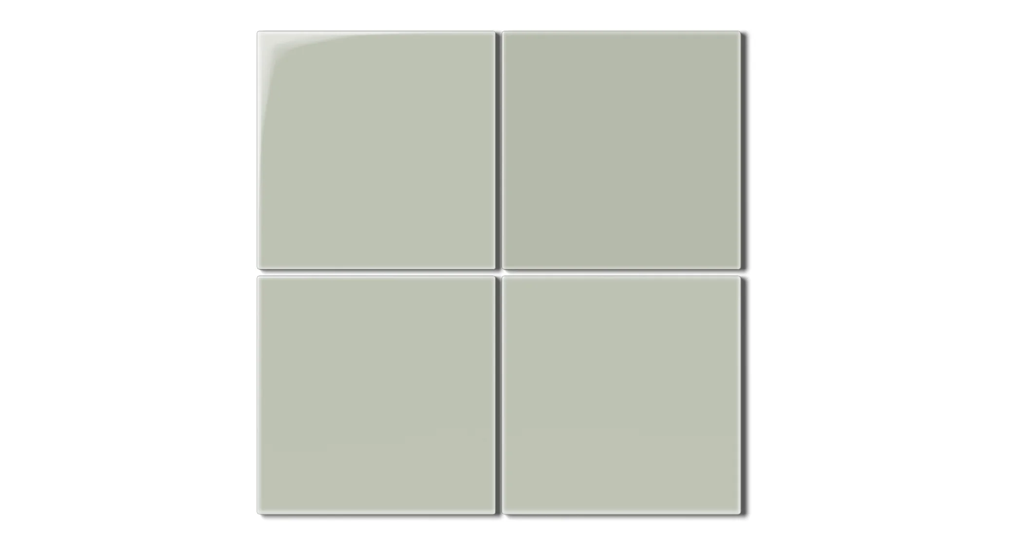 6x6 Natural Press Ceramic Tile in Manzanita Gloss - Rockland Interiors Inc.