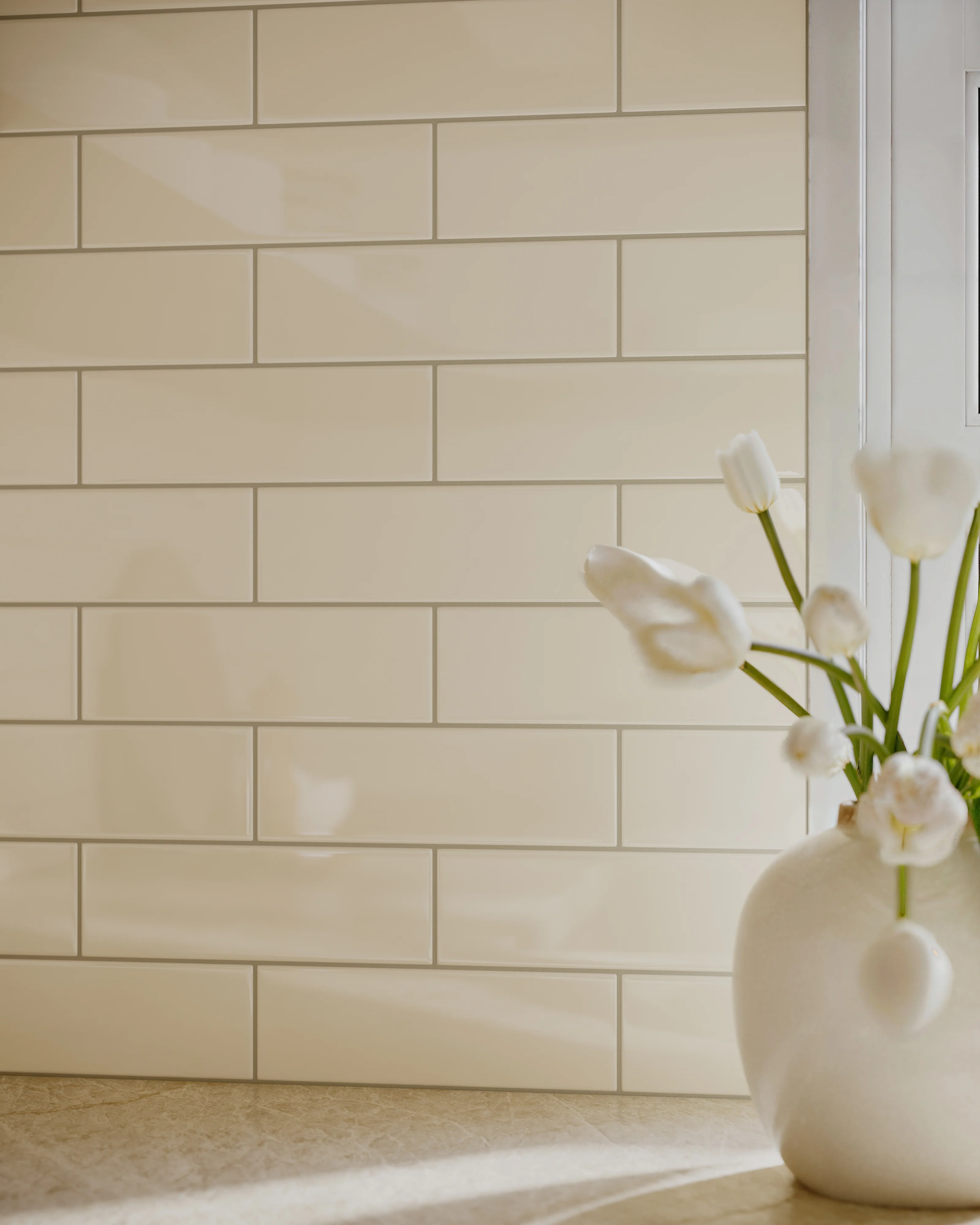3x9 Natural Press Ceramic Tile in Salt Creek Gloss - Rockland Interiors Inc.