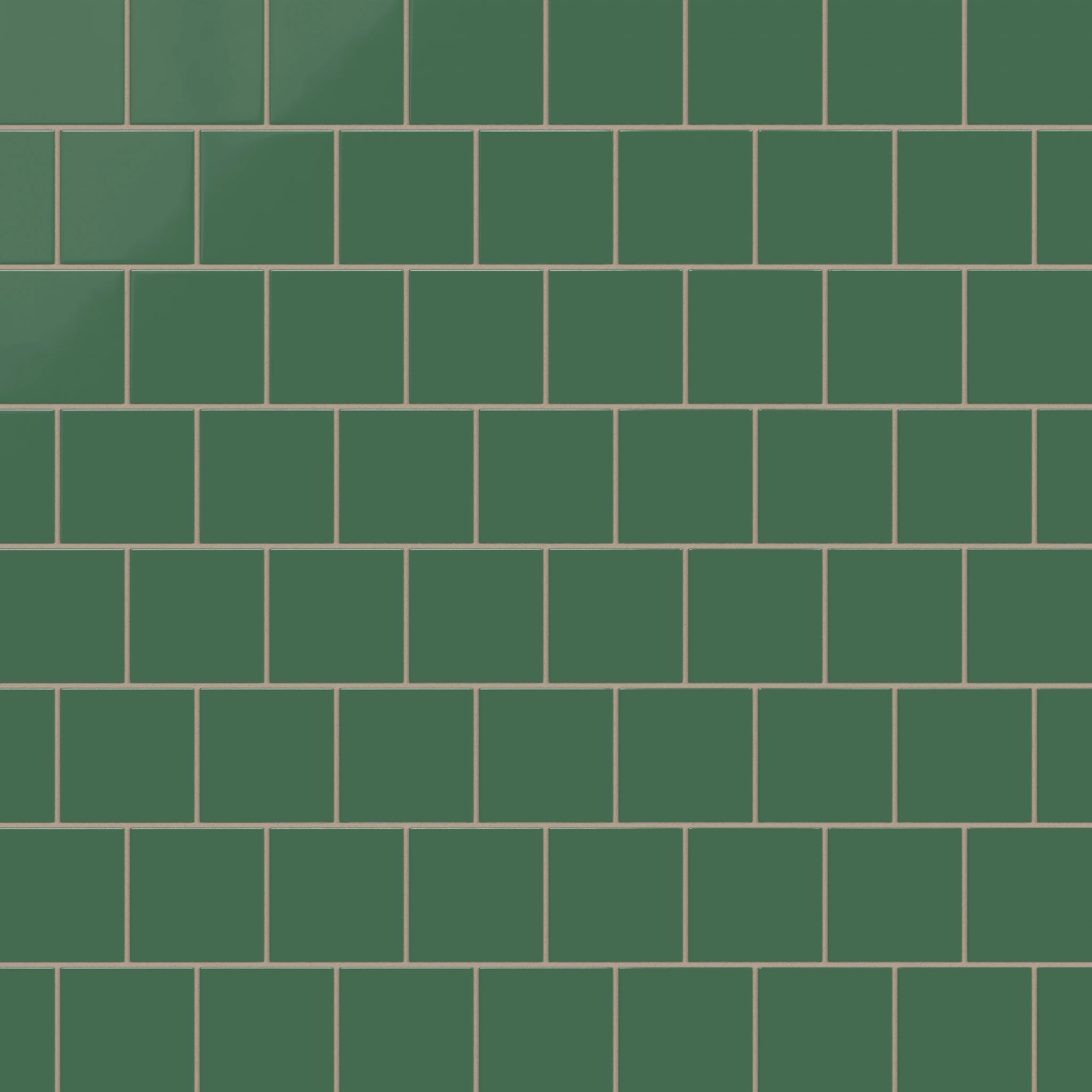4x4 Natural Press Ceramic Tile in Viridian Gloss - Rockland Interiors Inc.