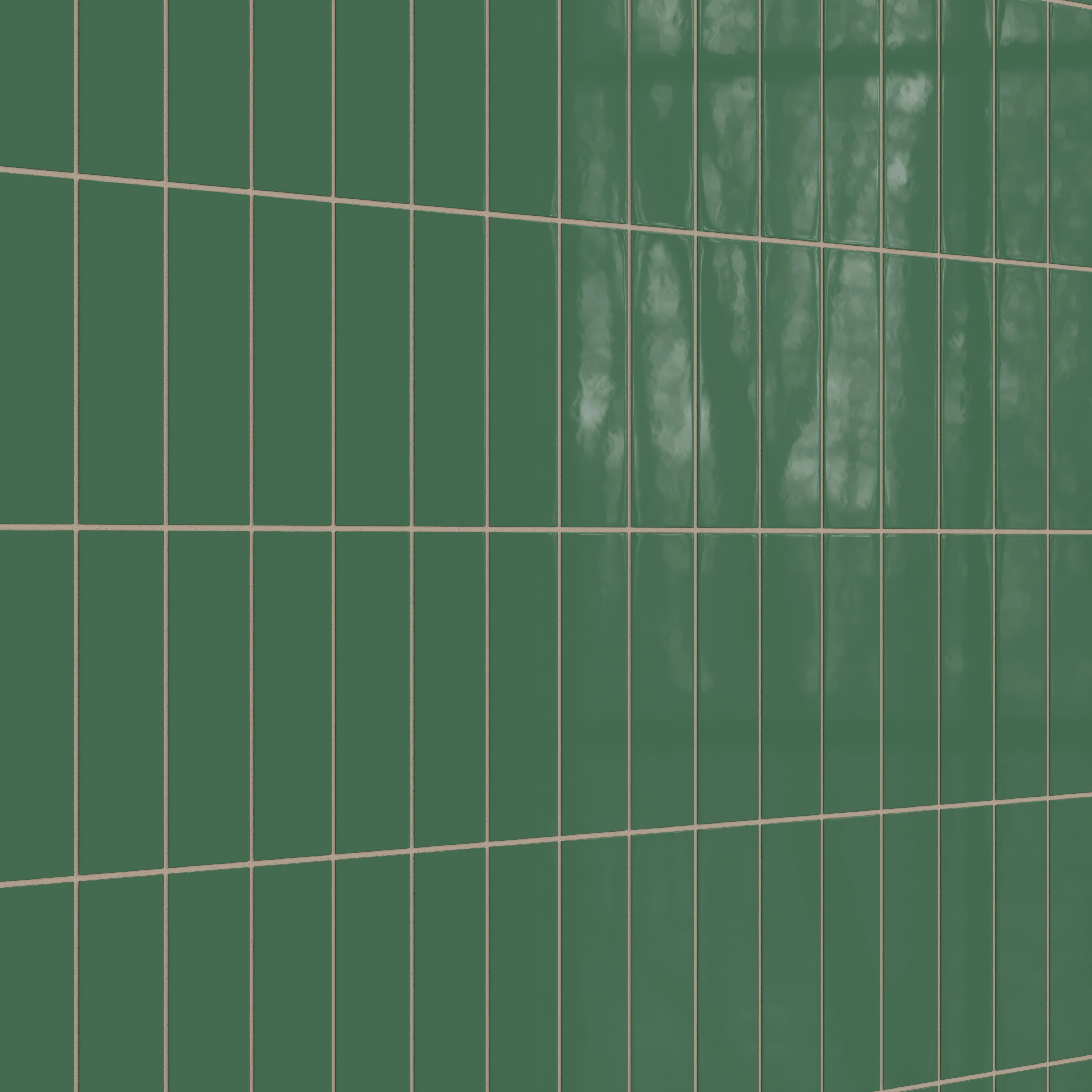 3x9 Natural Press Ceramic Tile in Viridian Gloss - Rockland Interiors Inc.