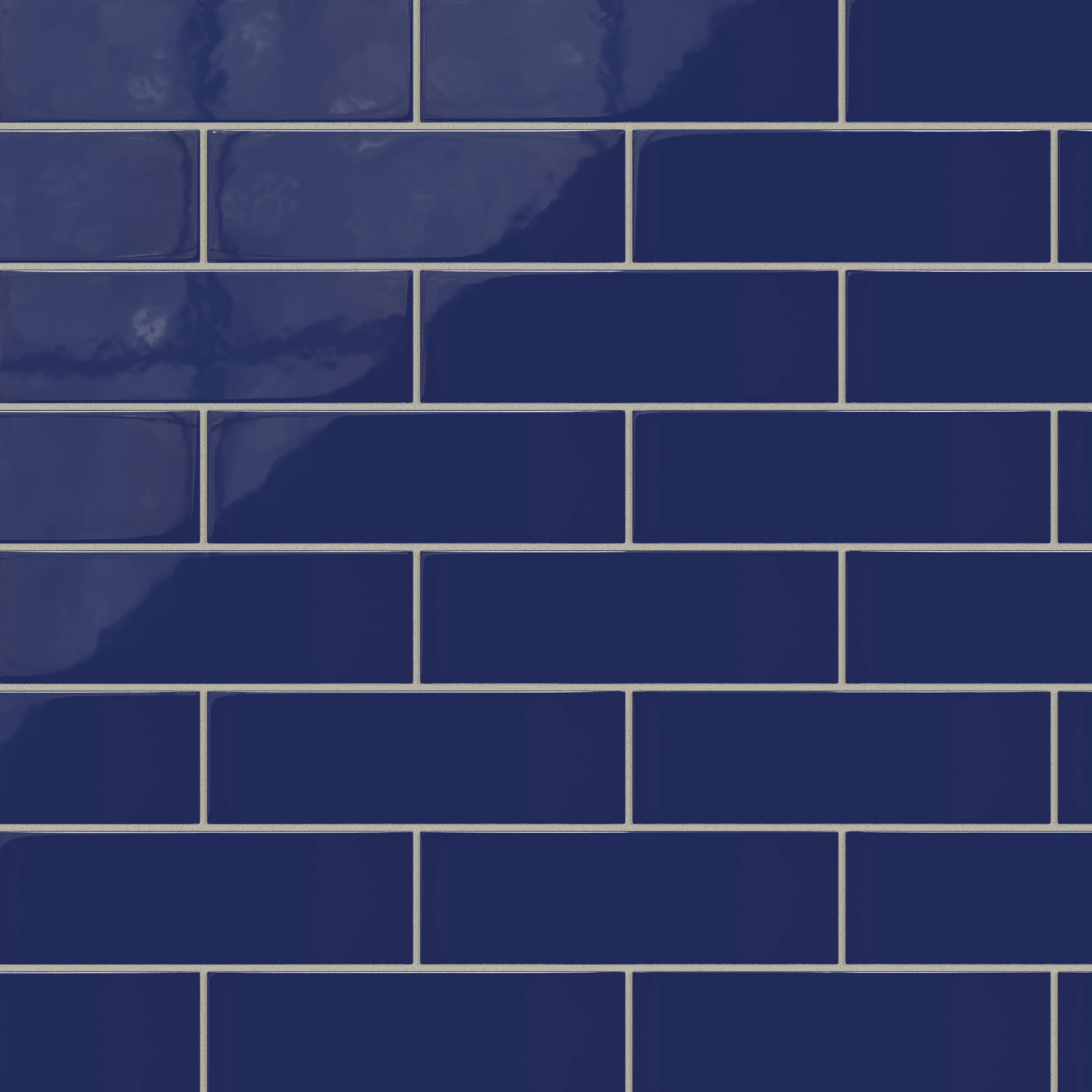 3x9 Natural Press Ceramic Tile in Ultramarine Gloss - Rockland Interiors Inc.