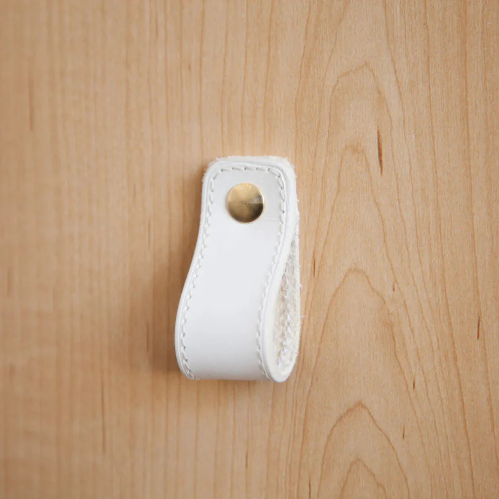 ST-LP02 Stitched Leather Loop Pull - Rockland Interiors Inc.
