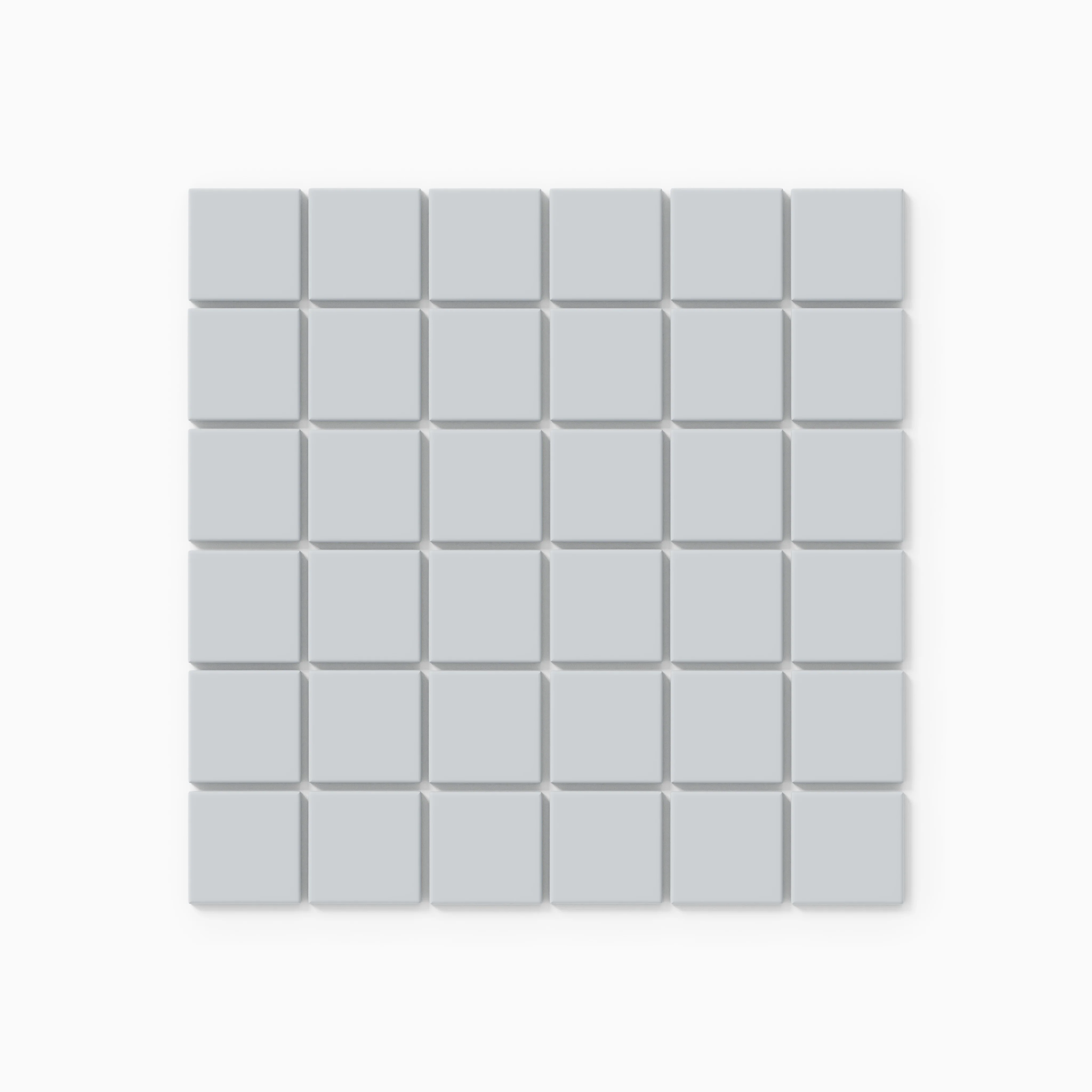 2x2 Straight Set Sheeted Natural Press Ceramic Mosaic Tile in Alberta Blue Matte - Rockland Interiors Inc.