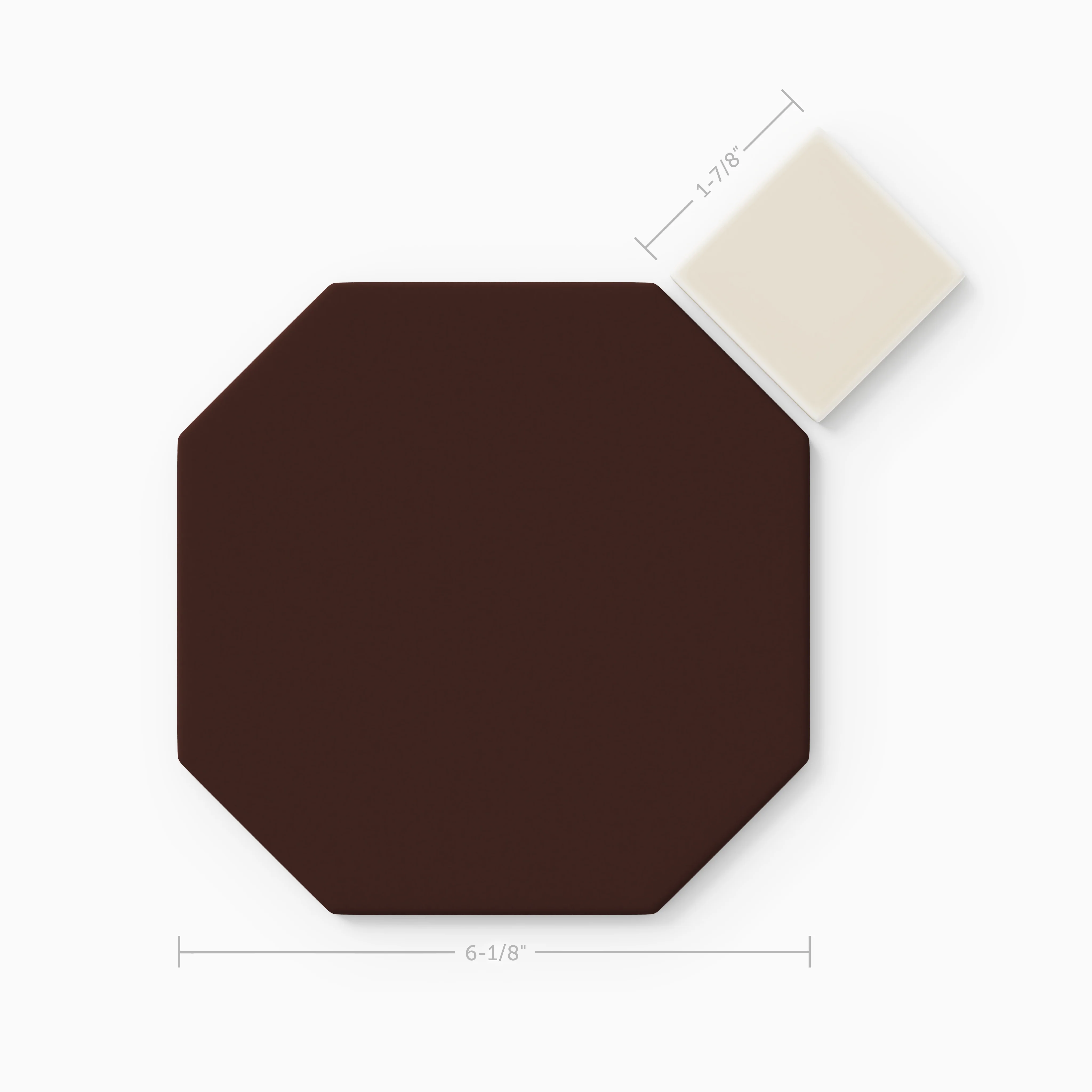 Gramercy Original Ceramic Tile in Garnet Matte & Sand Dune Matte - Rockland Interiors Inc.