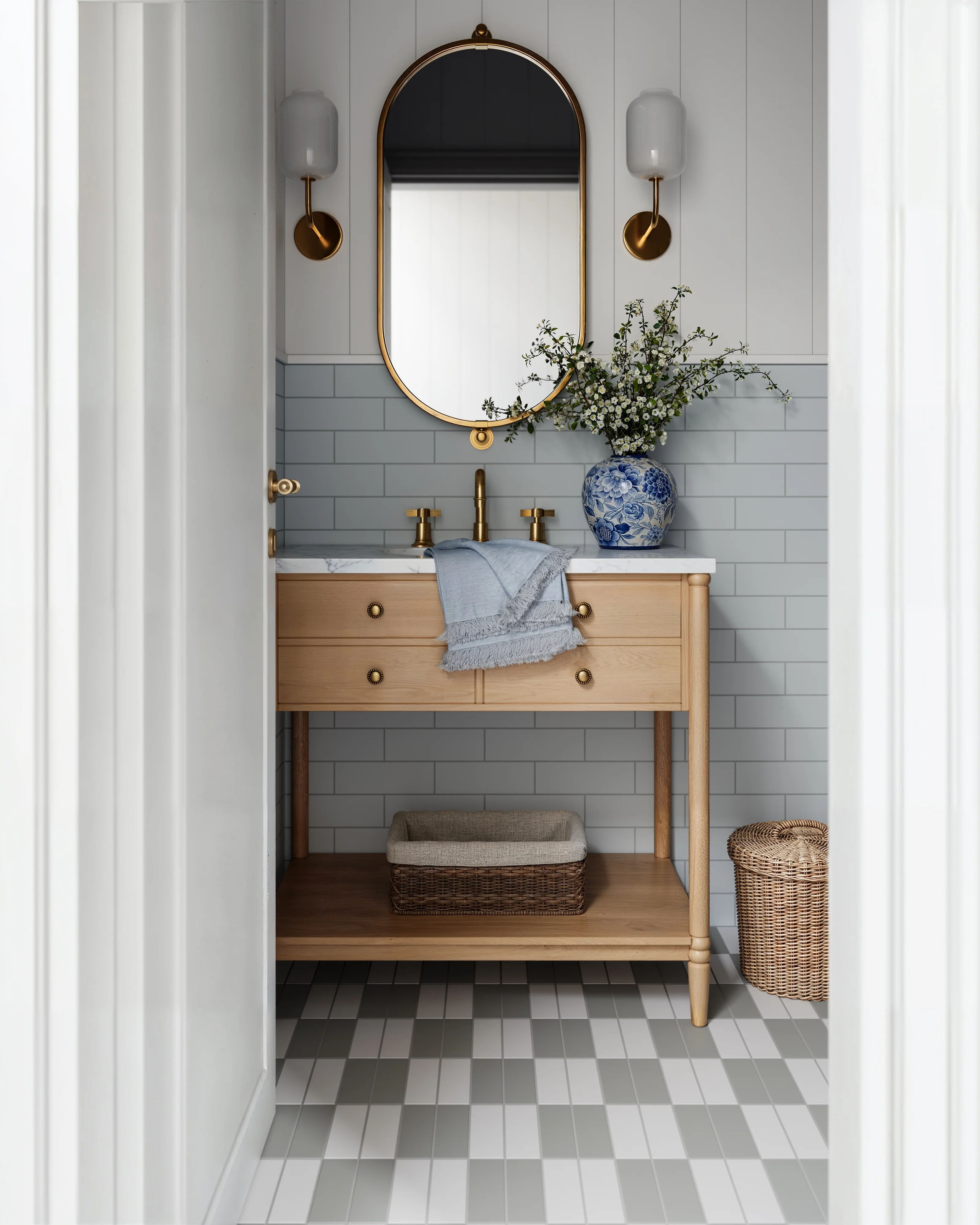 2x6 Natural Press Ceramic Tile in Salt Creek Matte - Rockland Interiors Inc.