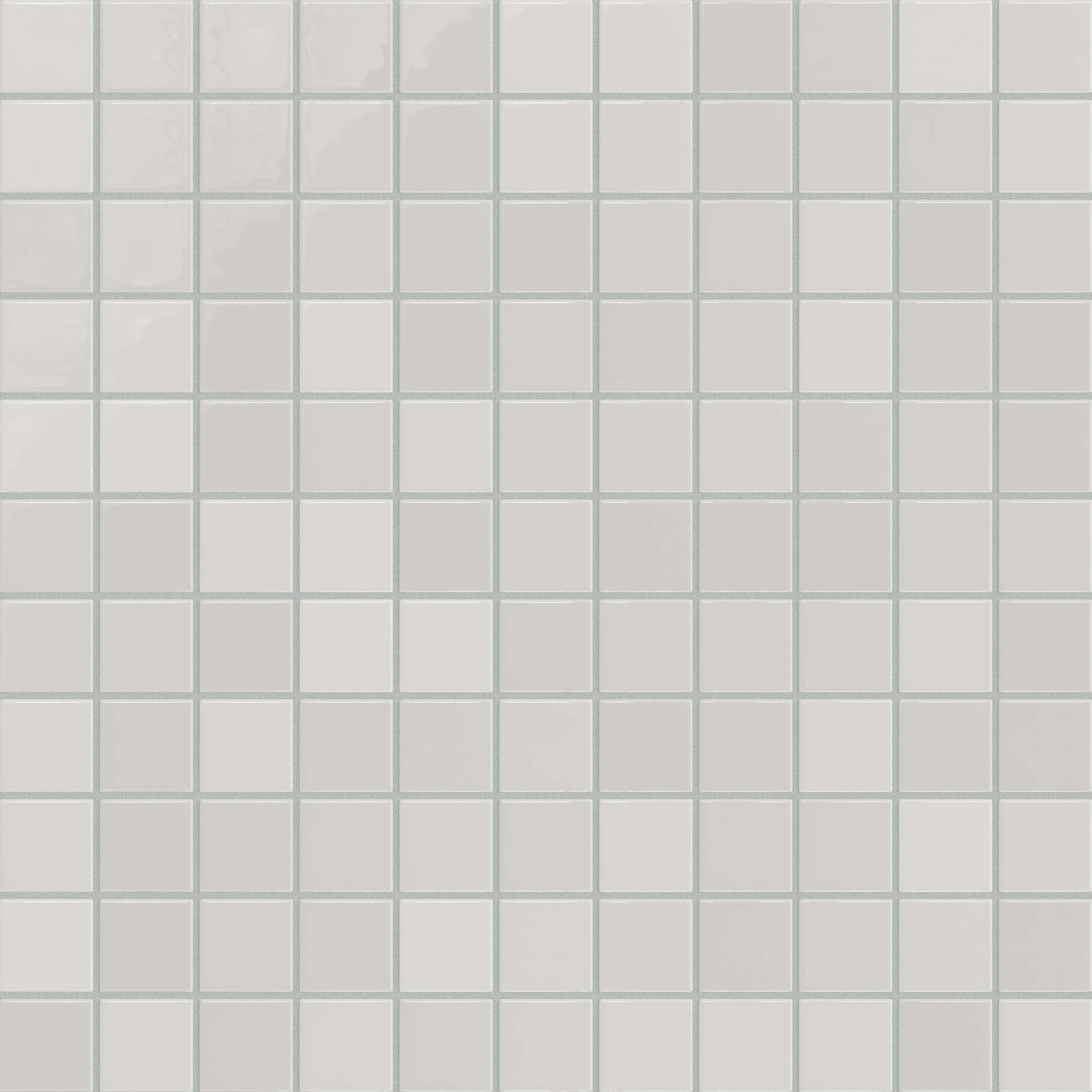2x2 Straight Set Sheeted Natural Press Ceramic Mosaic Tile in Cloud Cover Gloss - Rockland Interiors Inc.