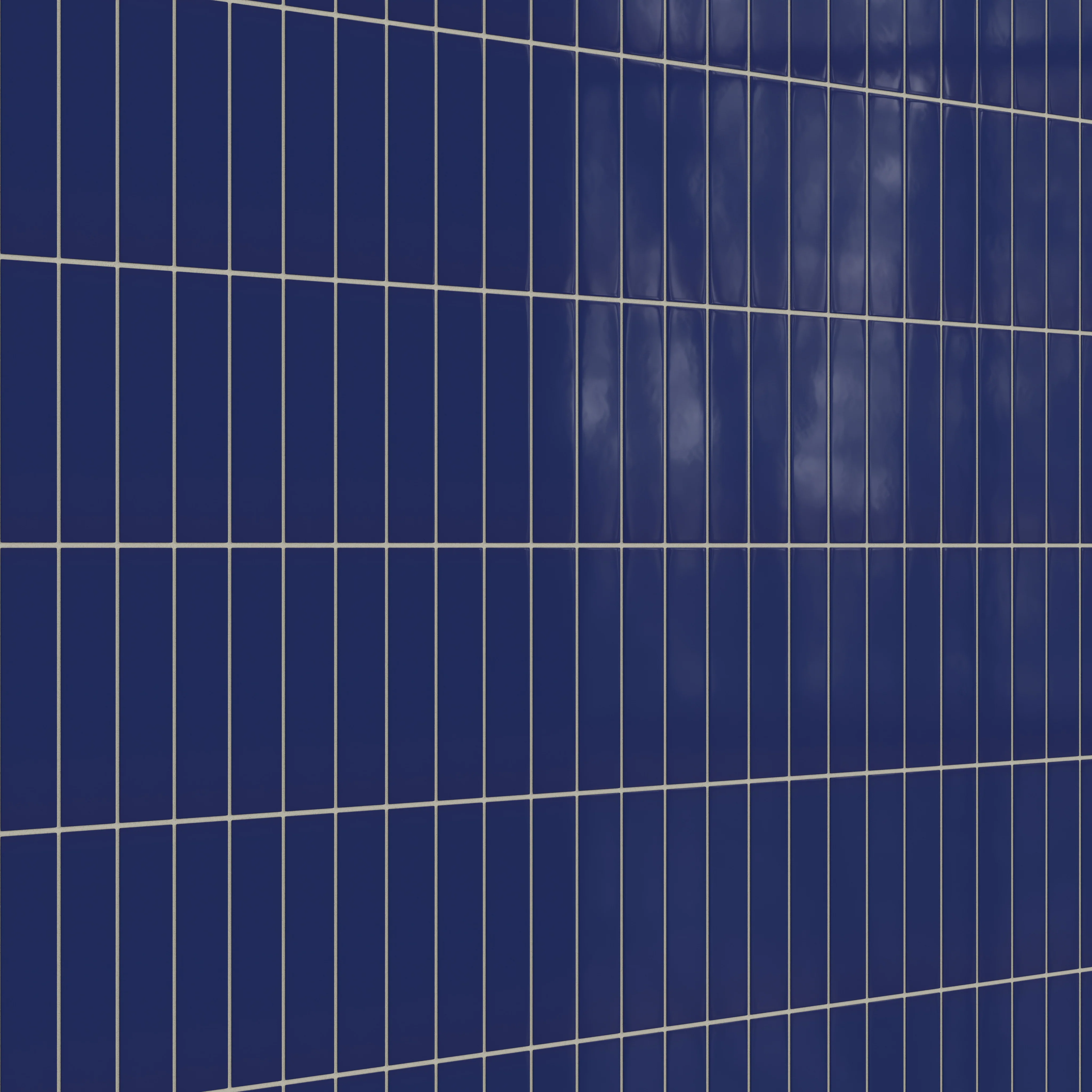 2x8 Natural Press Ceramic Tile in Ultramarine Gloss - Rockland Interiors Inc.