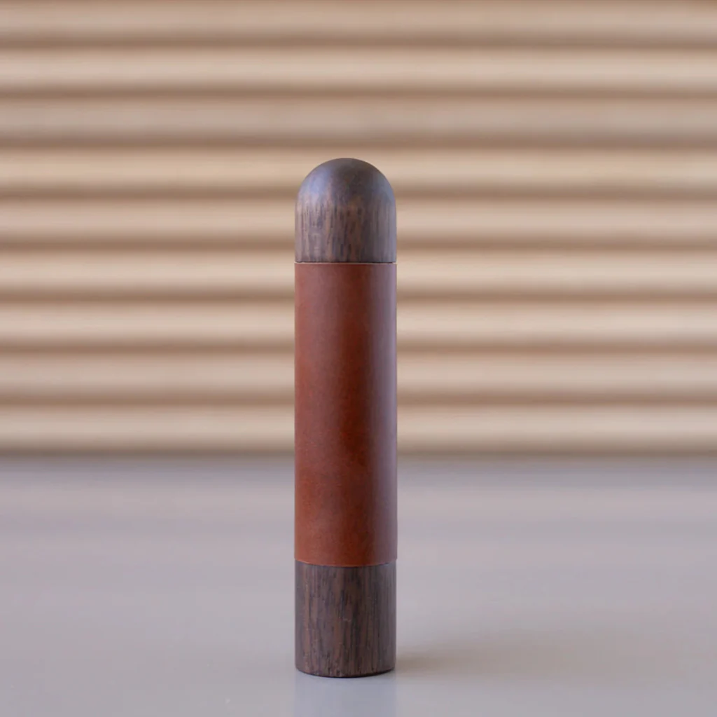Chapman Wood Bar Pull With Leather - Rockland Interiors Inc.