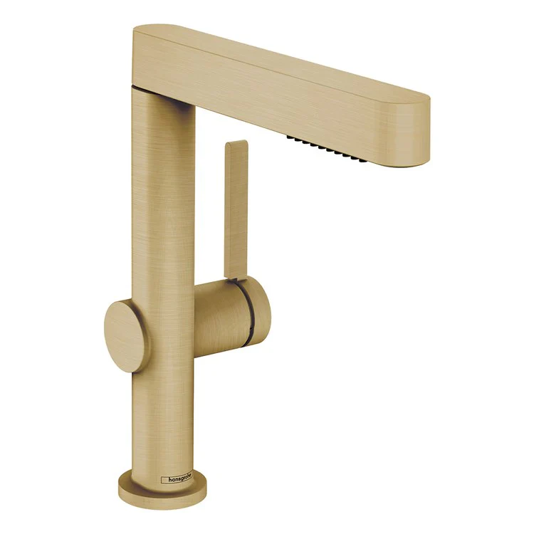 Lavatory Faucet Finoris 230 1 Lever ADA WaterSense Brushed Gold Optic 1.2 Gallons per Minute Deck Fixed Less Drain 1 Hole Quick Clean ComfortZone EcoRight - Rockland Interiors Inc.