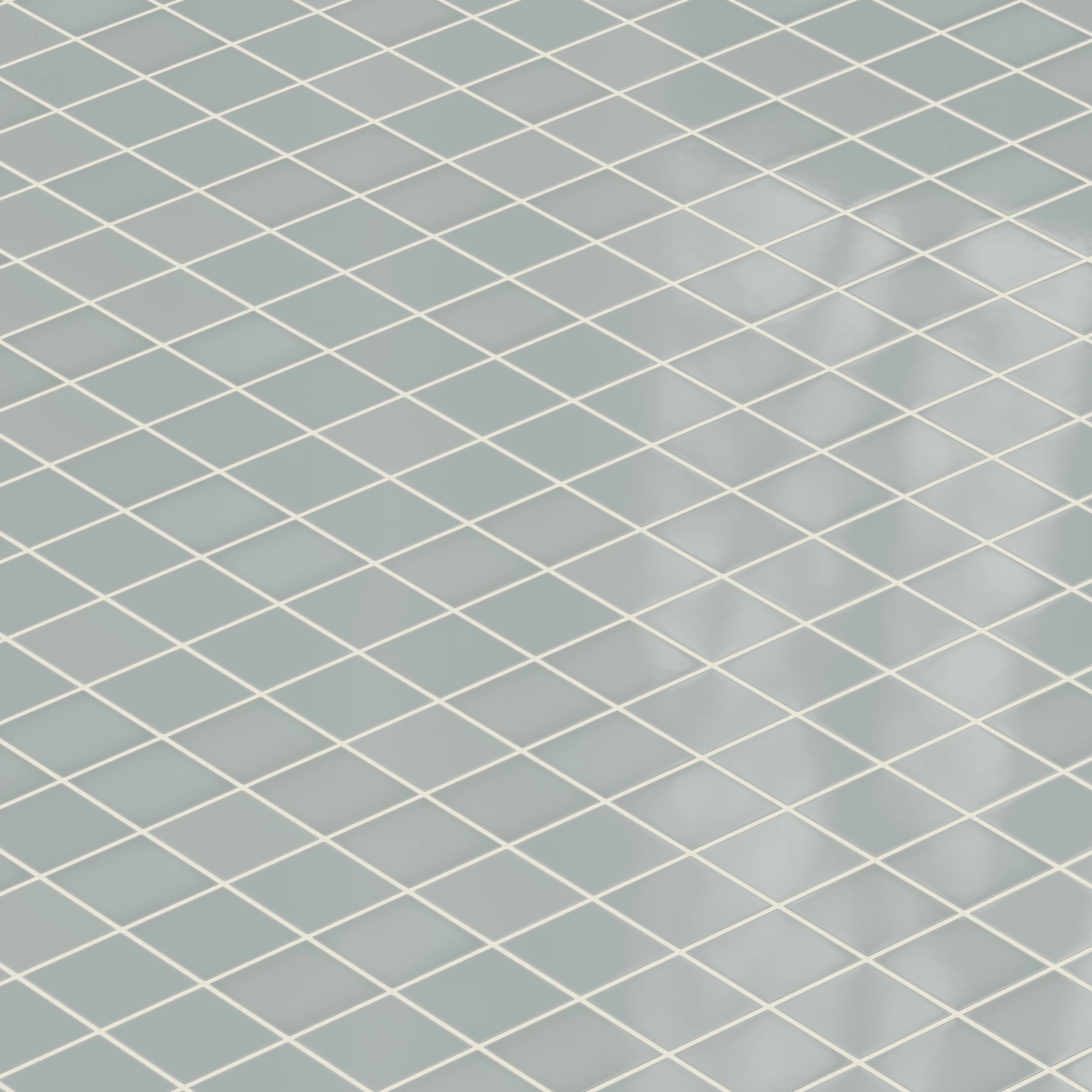 3x3 Straight Set Sheeted Natural Press Ceramic Mosaic Tile in Hood River Gloss - Rockland Interiors Inc.