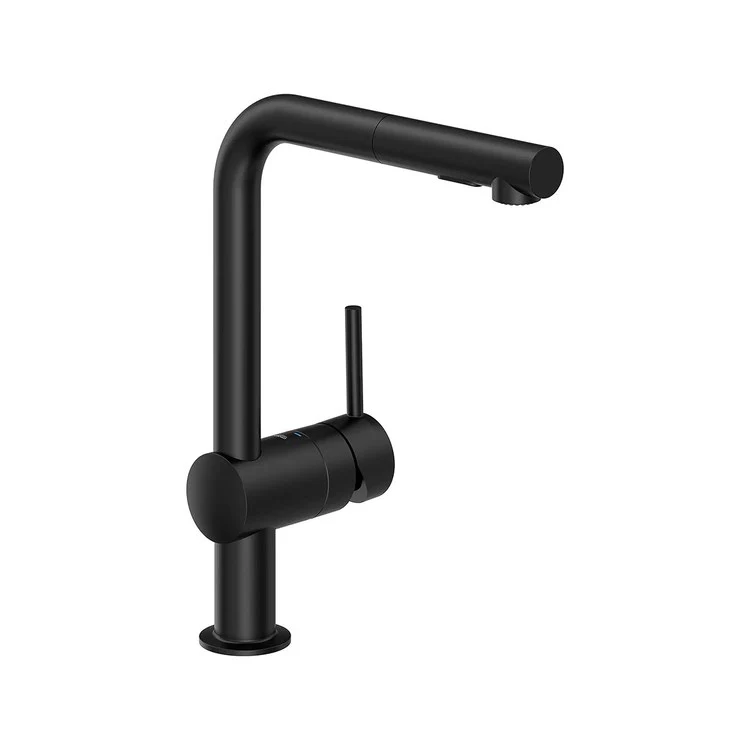 Kitchen Faucet Pull-Down 1 Lever ADA Matte Black 1 Hole 1.5 Gallons per Minute - Rockland Interiors Inc.