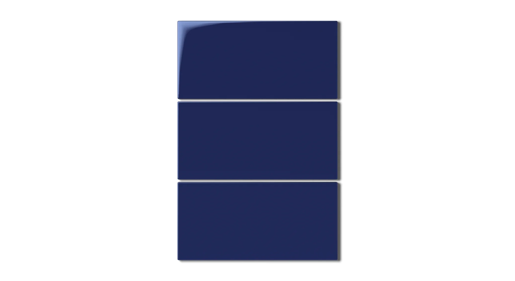 4x8 Natural Press Ceramic Tile in Ultramarine Gloss - Rockland Interiors Inc.