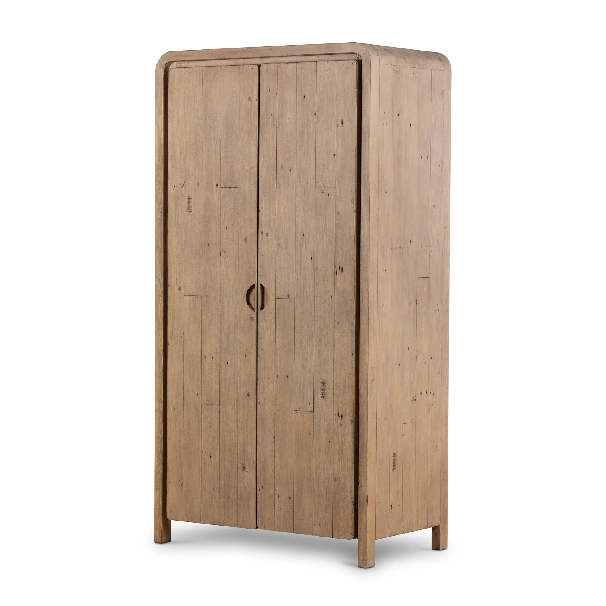 Everson Cabinet - Scrubbed Teak - Rockland Interiors Inc.