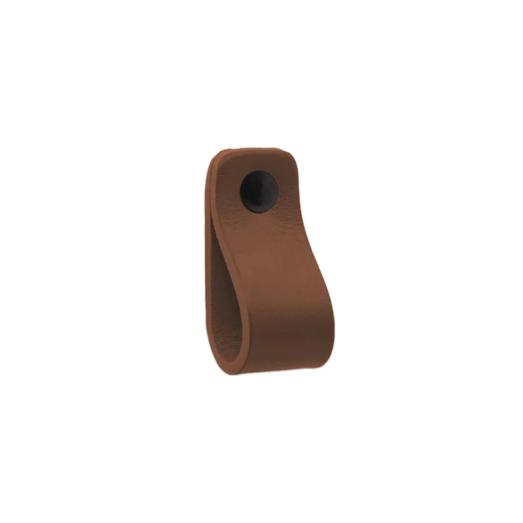 LP02 Smooth Leather Loop Pull - Rockland Interiors Inc.