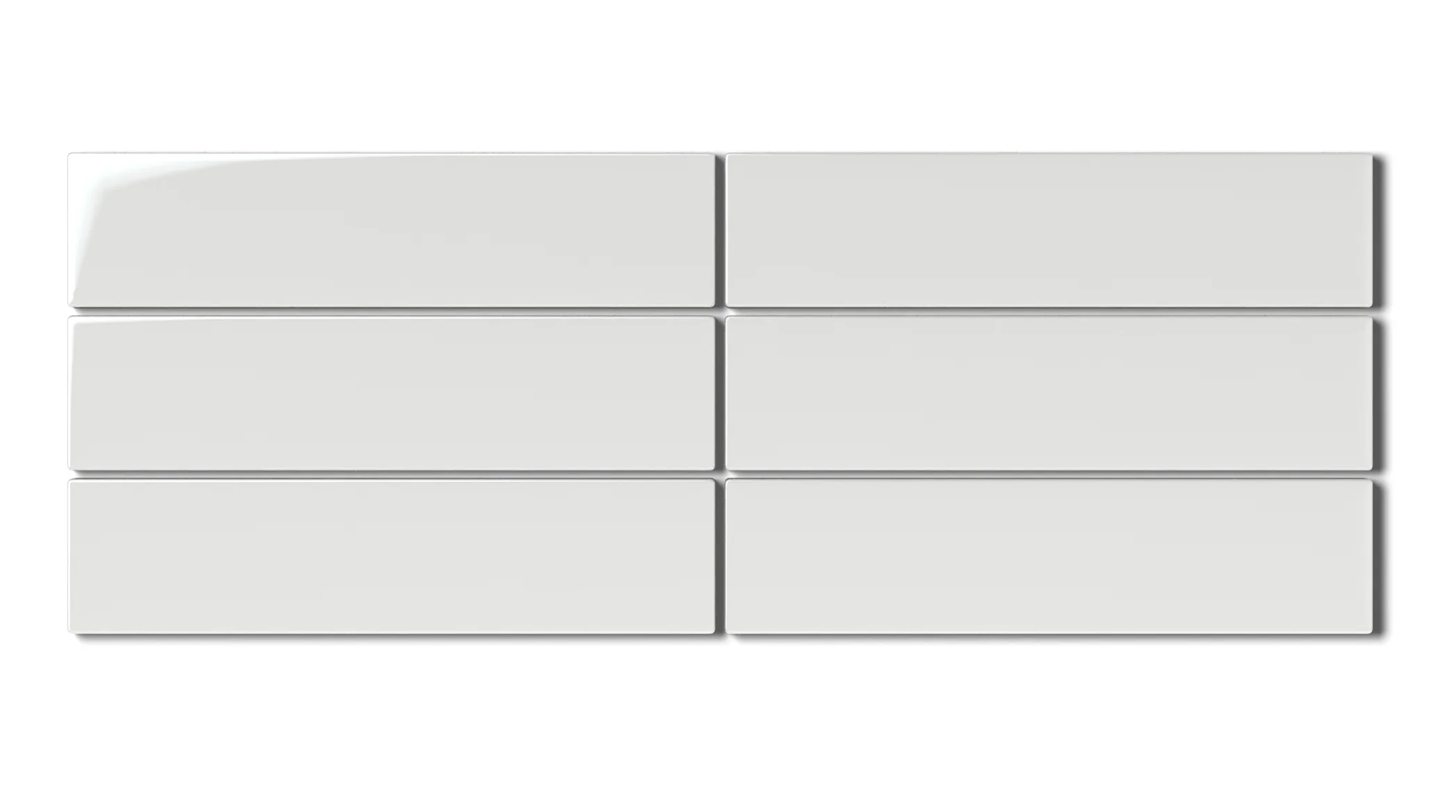2x8 Natural Press Ceramic Tile in Zinc Gloss - Rockland Interiors Inc.