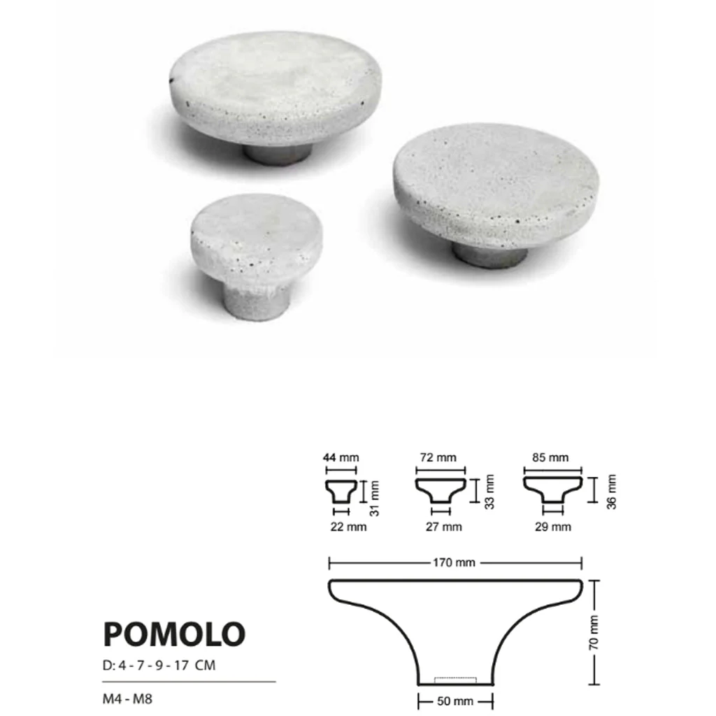 Pomolo Knob / Hook - Rockland Interiors Inc.
