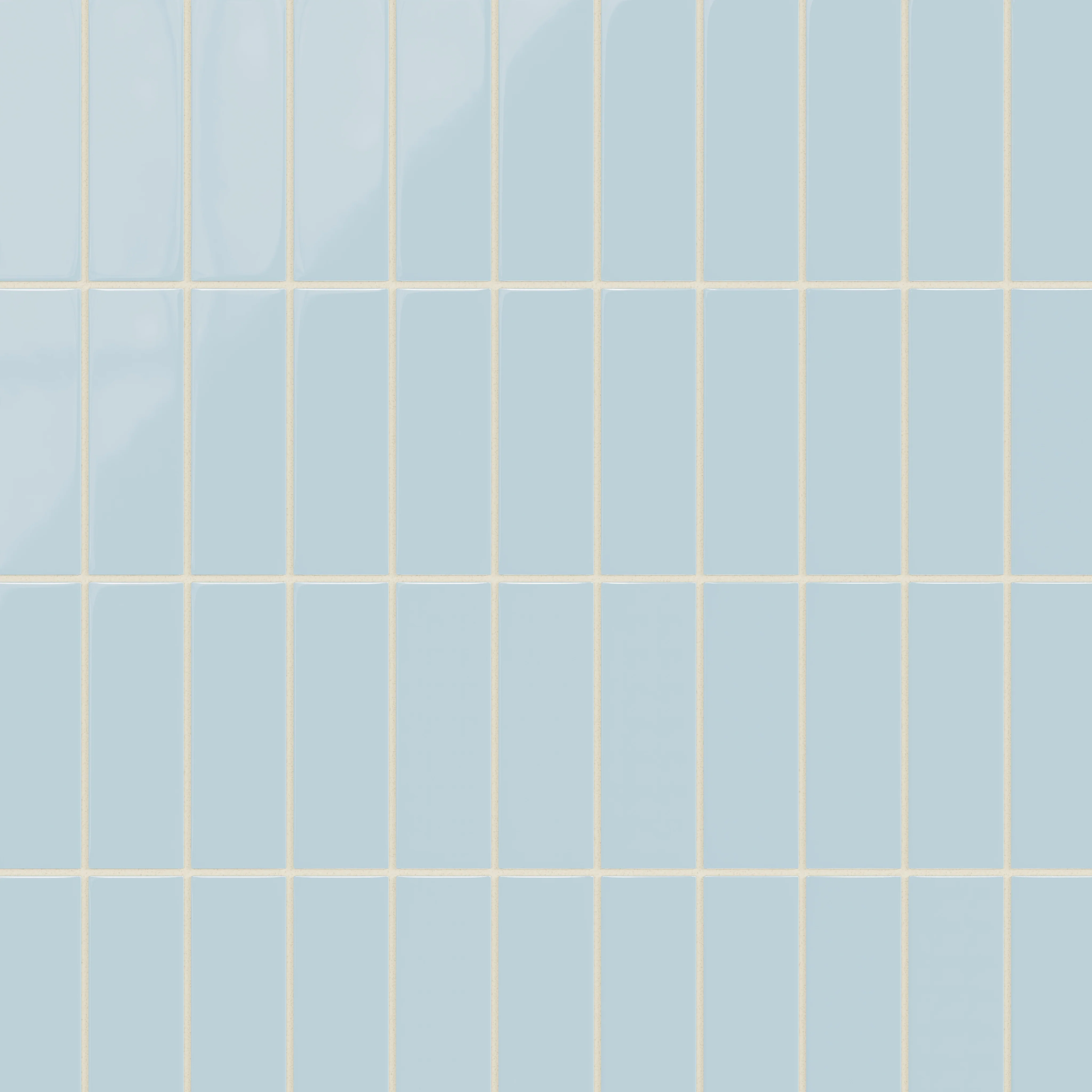2x6 Natural Press Ceramic Tile in Egyptian Blue Gloss - Rockland Interiors Inc.