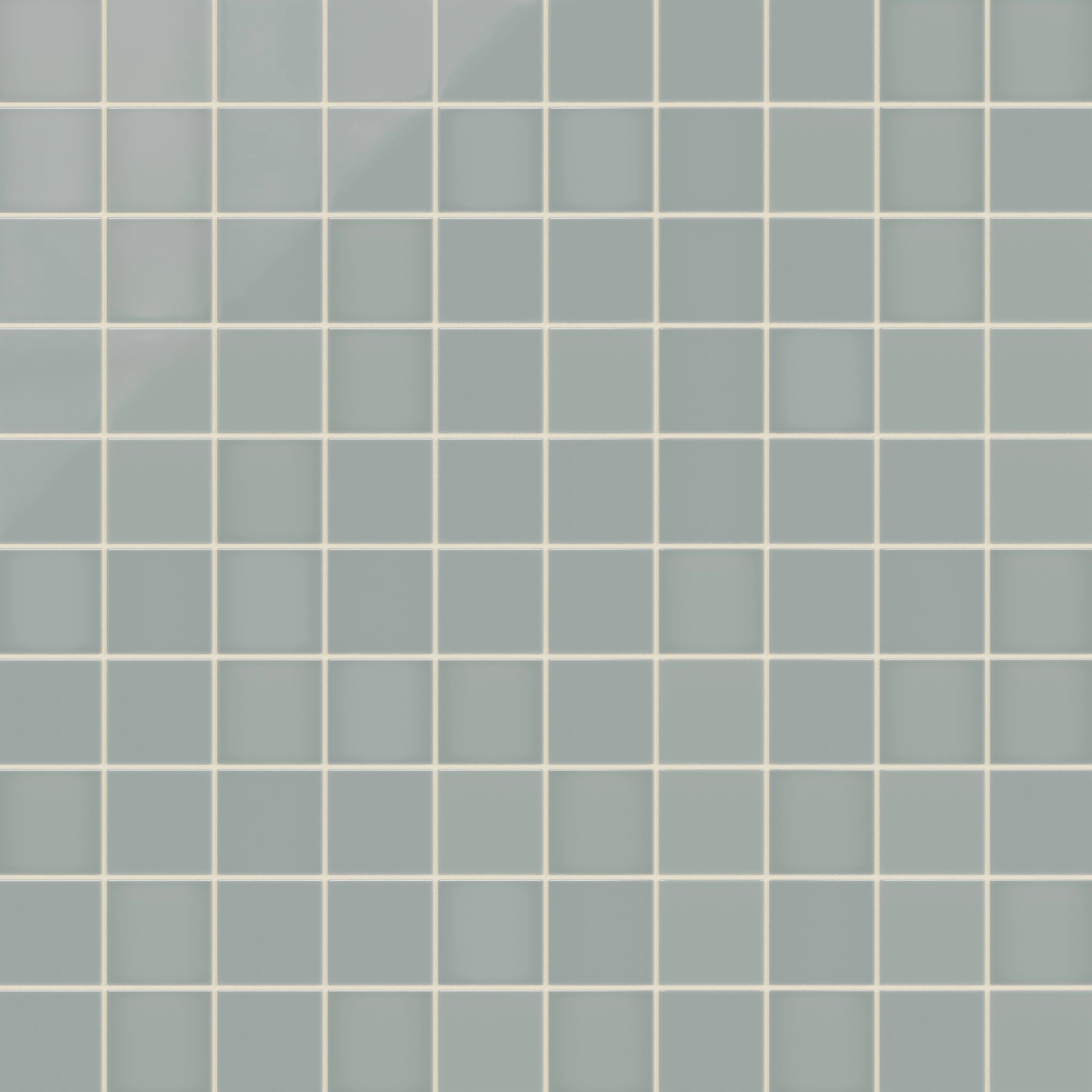 3x3 Straight Set Sheeted Natural Press Ceramic Mosaic Tile in Hood River Gloss - Rockland Interiors Inc.