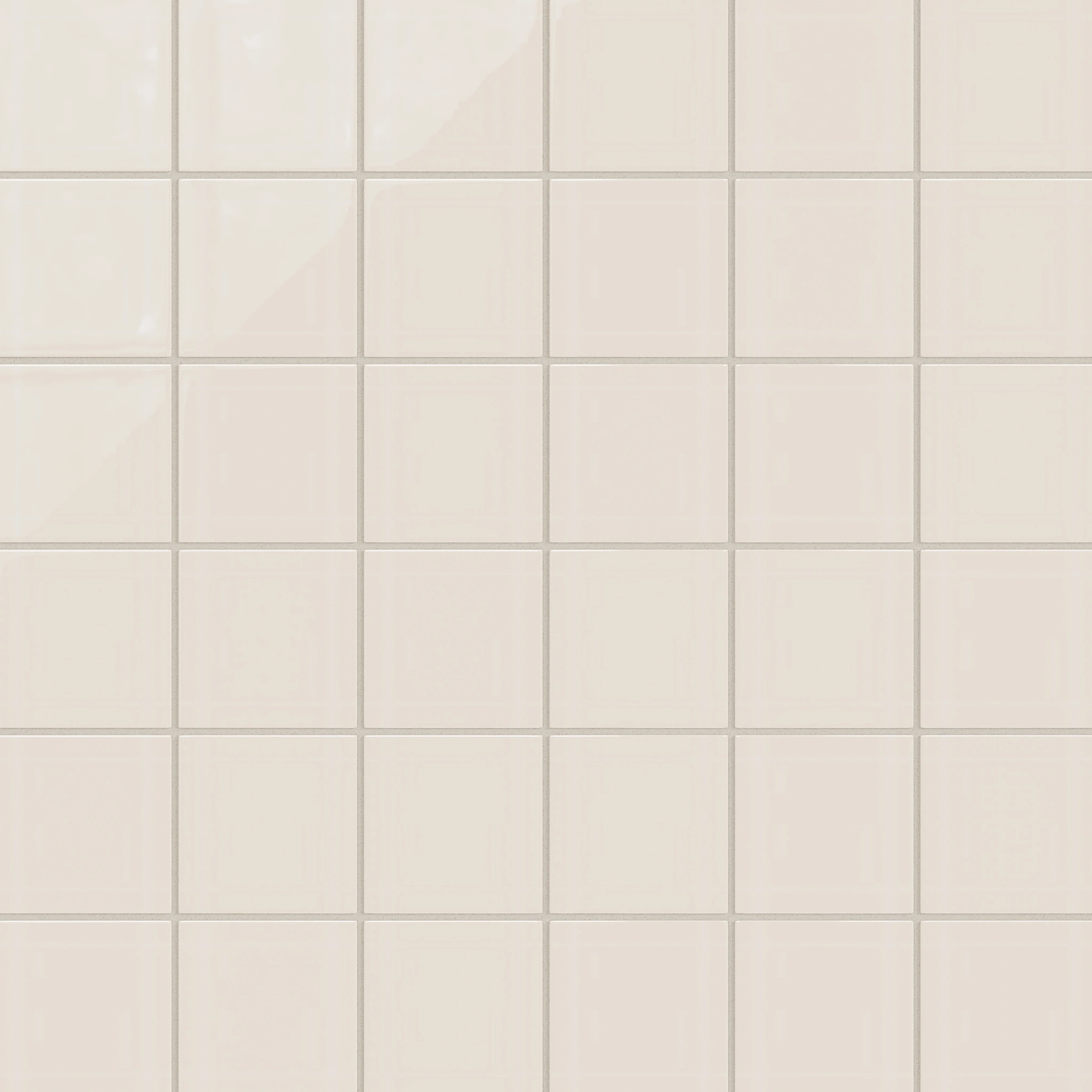 4x4 Natural Press Ceramic Tile in Pearl Gloss - Rockland Interiors Inc.