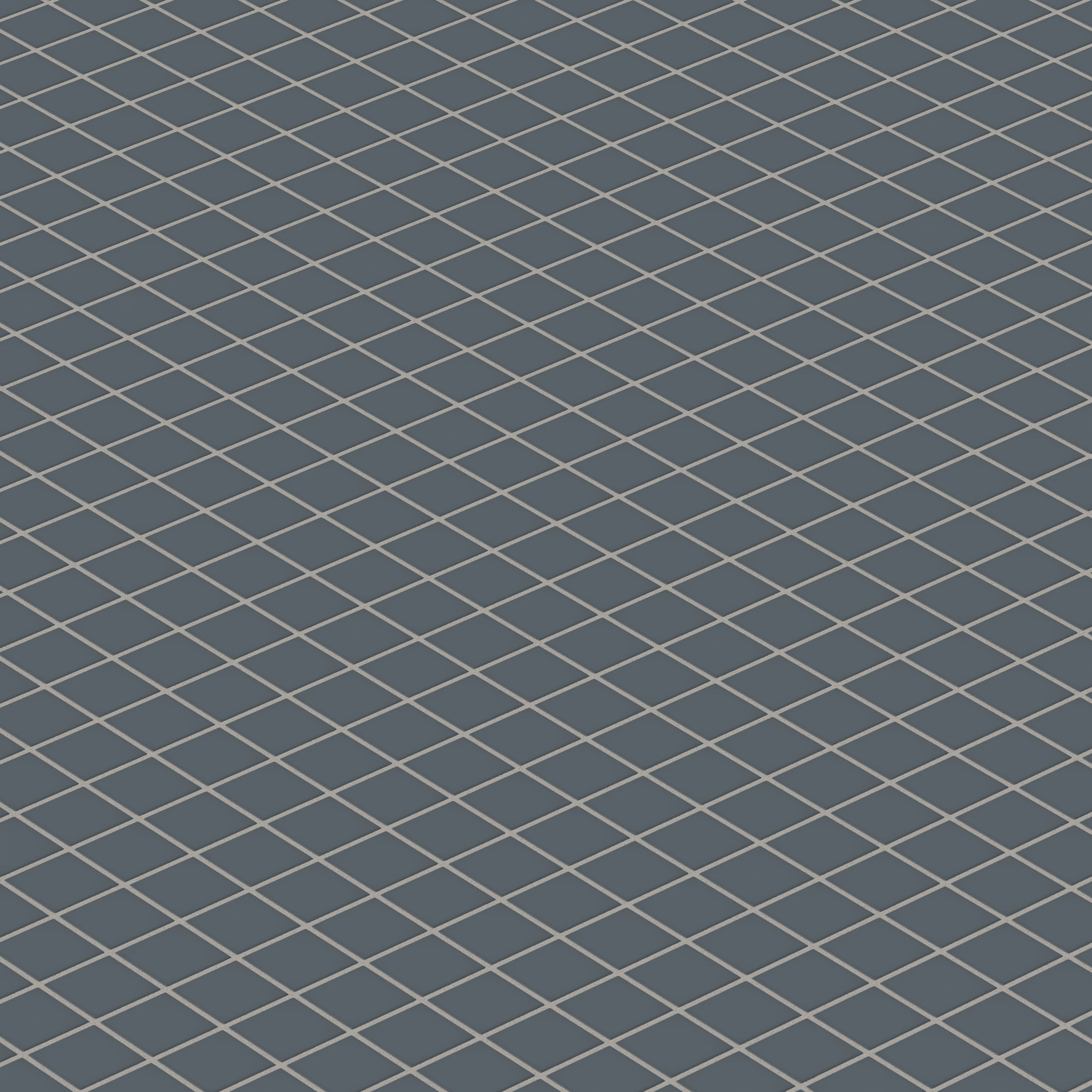 2x2 Straight Set Sheeted Natural Press Ceramic Mosaic Tile in Indigo Matte - Rockland Interiors Inc.