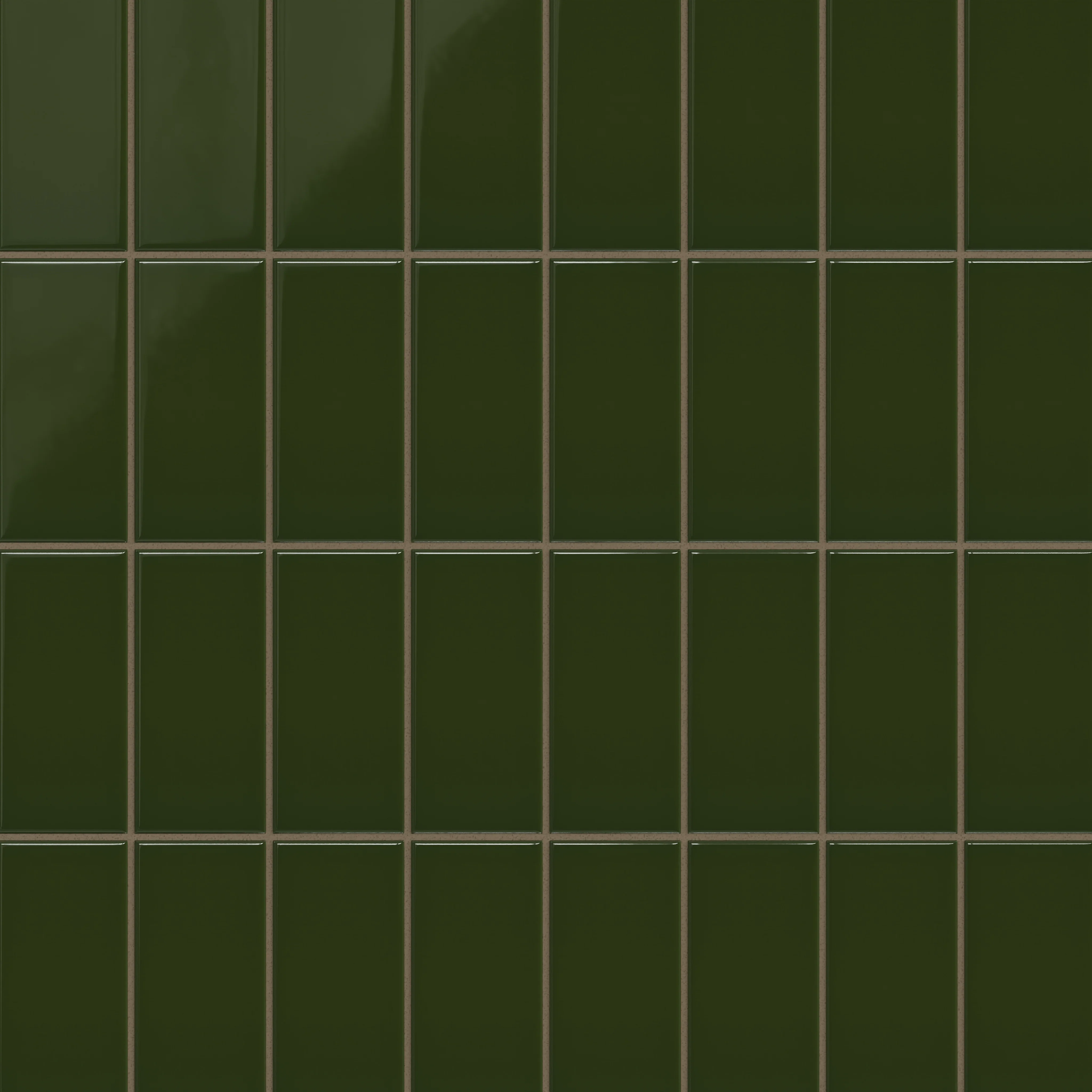 3x6 Natural Press Ceramic Tile in Green Apatite Gloss - Rockland Interiors Inc.