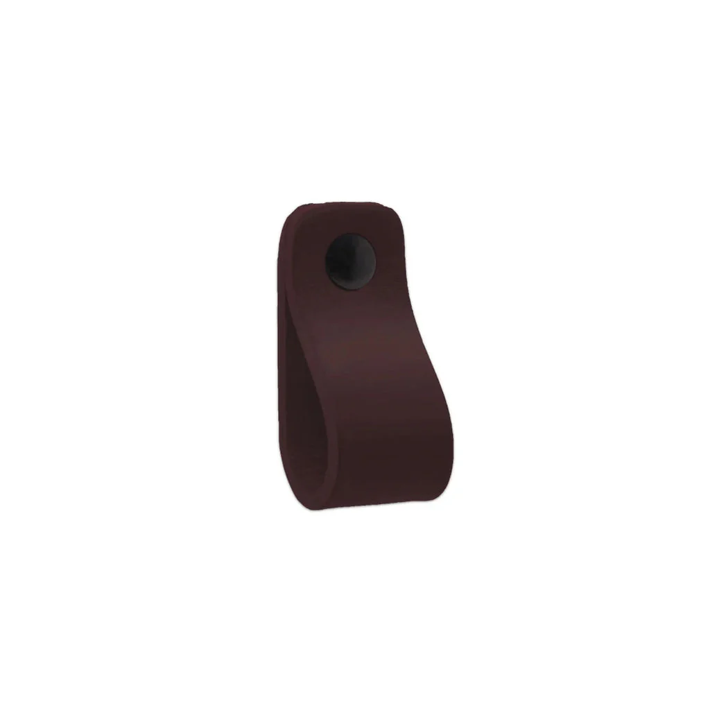 LP02 Smooth Leather Loop Pull - Rockland Interiors Inc.