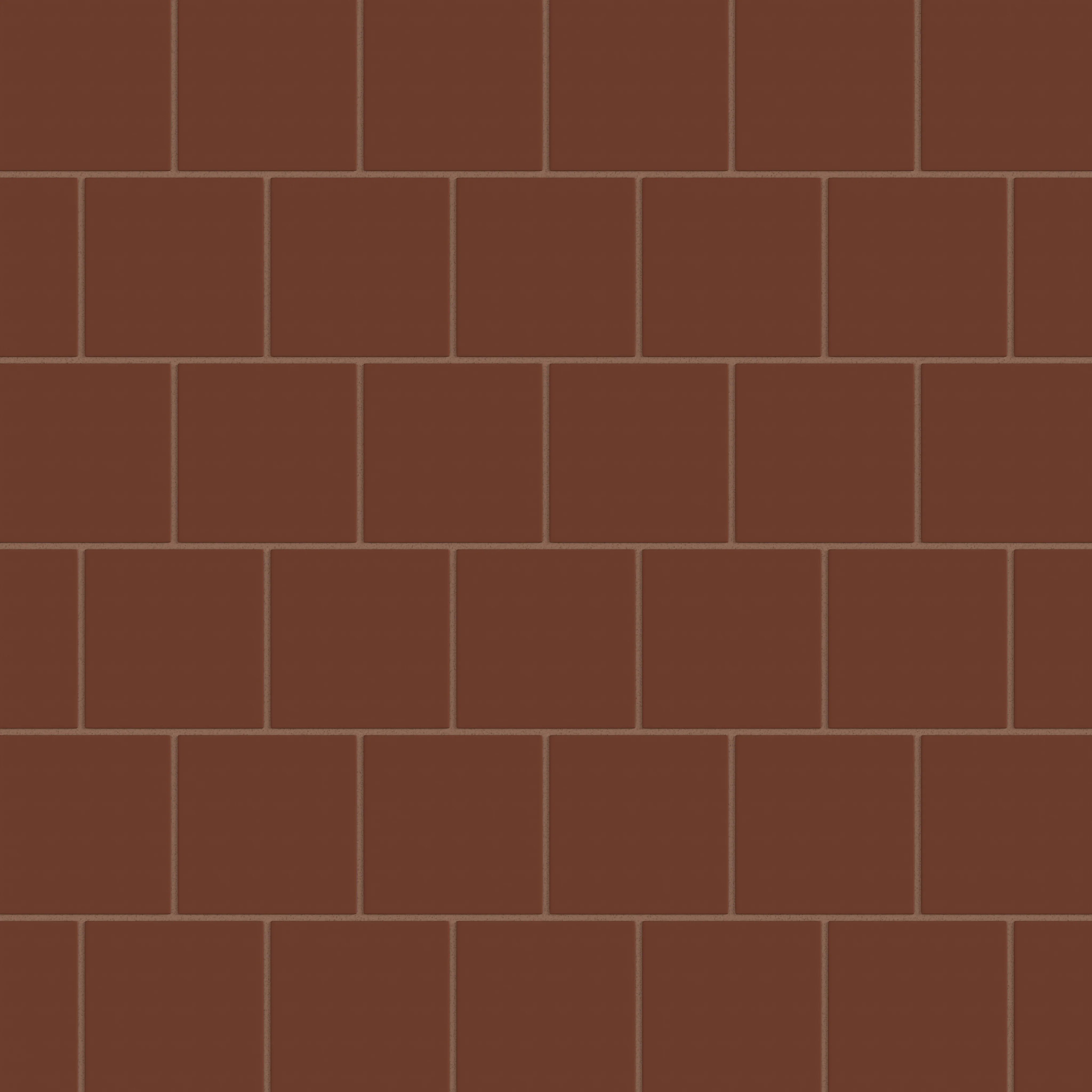 4x4 Natural Press Ceramic Tile in Red Iron Oxide Matte - Rockland Interiors Inc.