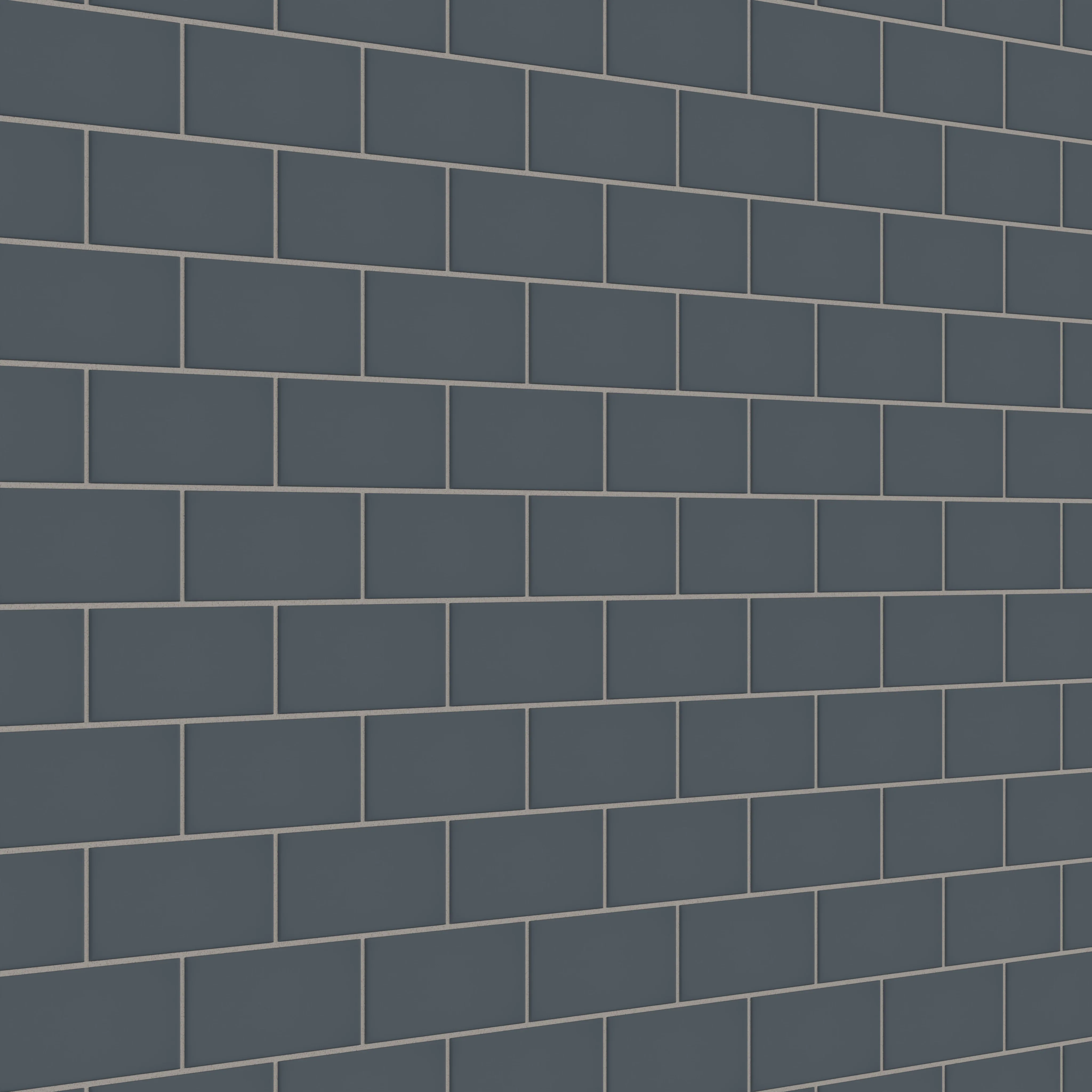 3x6 Natural Press Ceramic Tile in Indigo Matte - Rockland Interiors Inc.