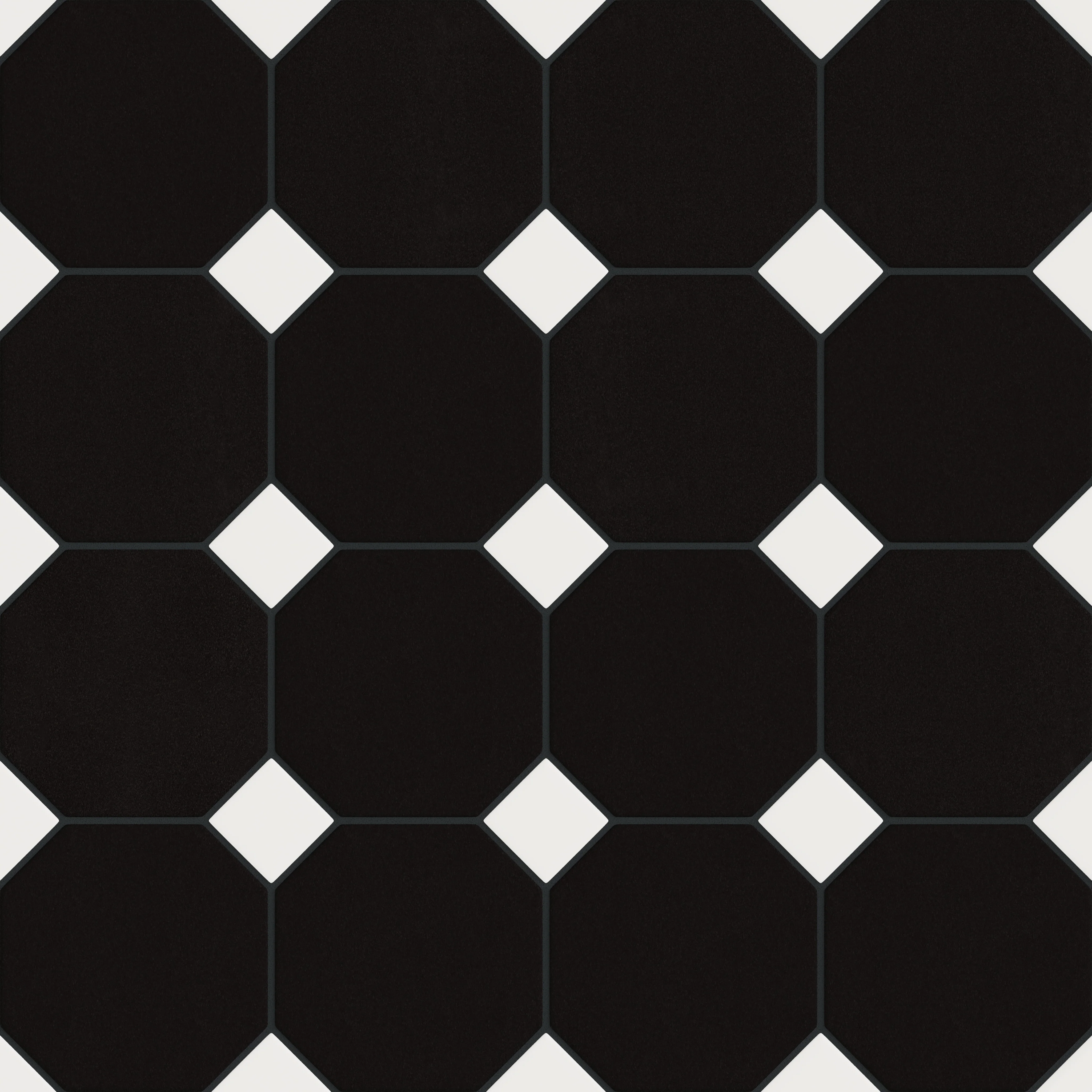 Gramercy Original Ceramic Tile in Raven Matte & Calcite Matte - Rockland Interiors Inc.