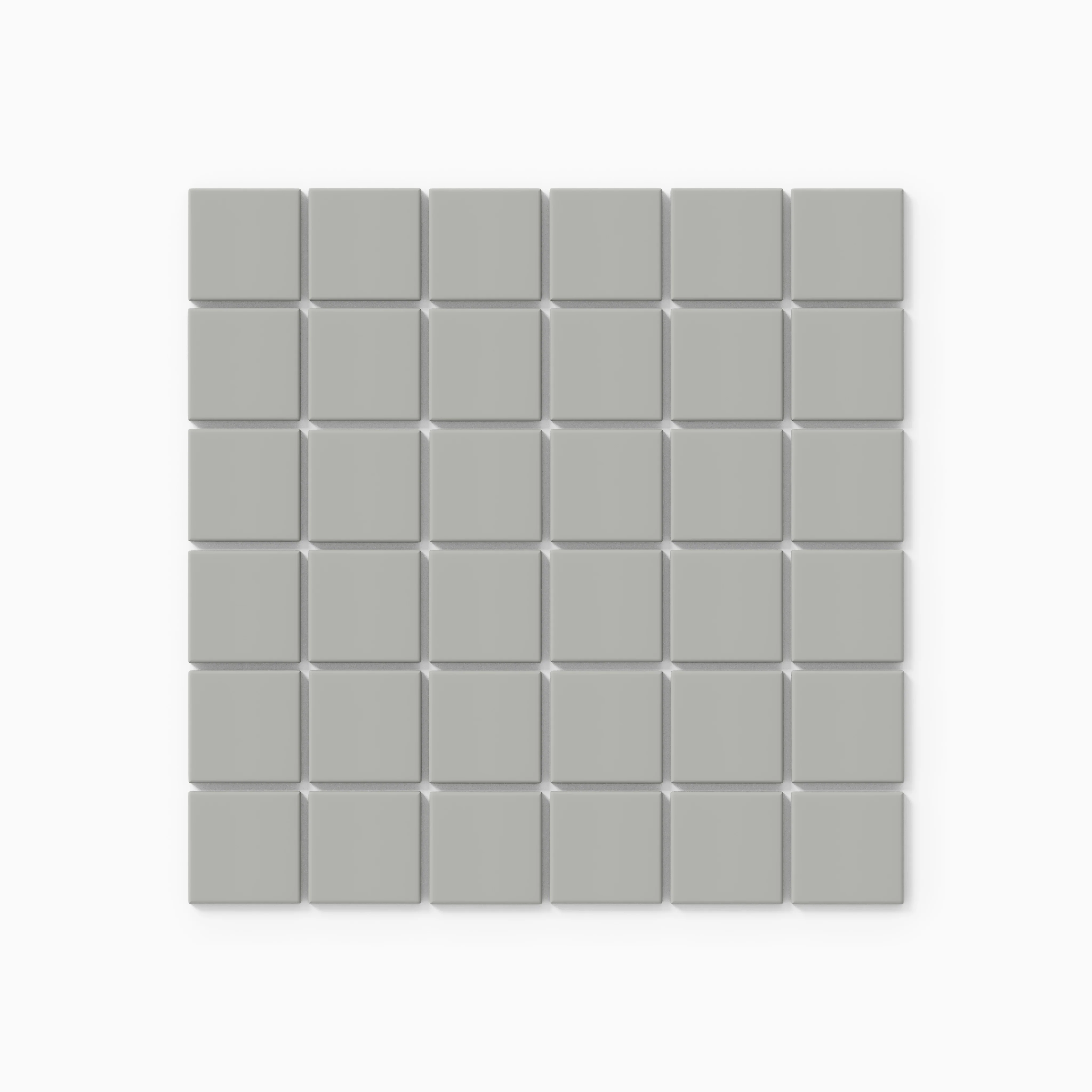 2x2 Straight Set Sheeted Natural Press Ceramic Mosaic Tile in Puget Sound Matte - Rockland Interiors Inc.