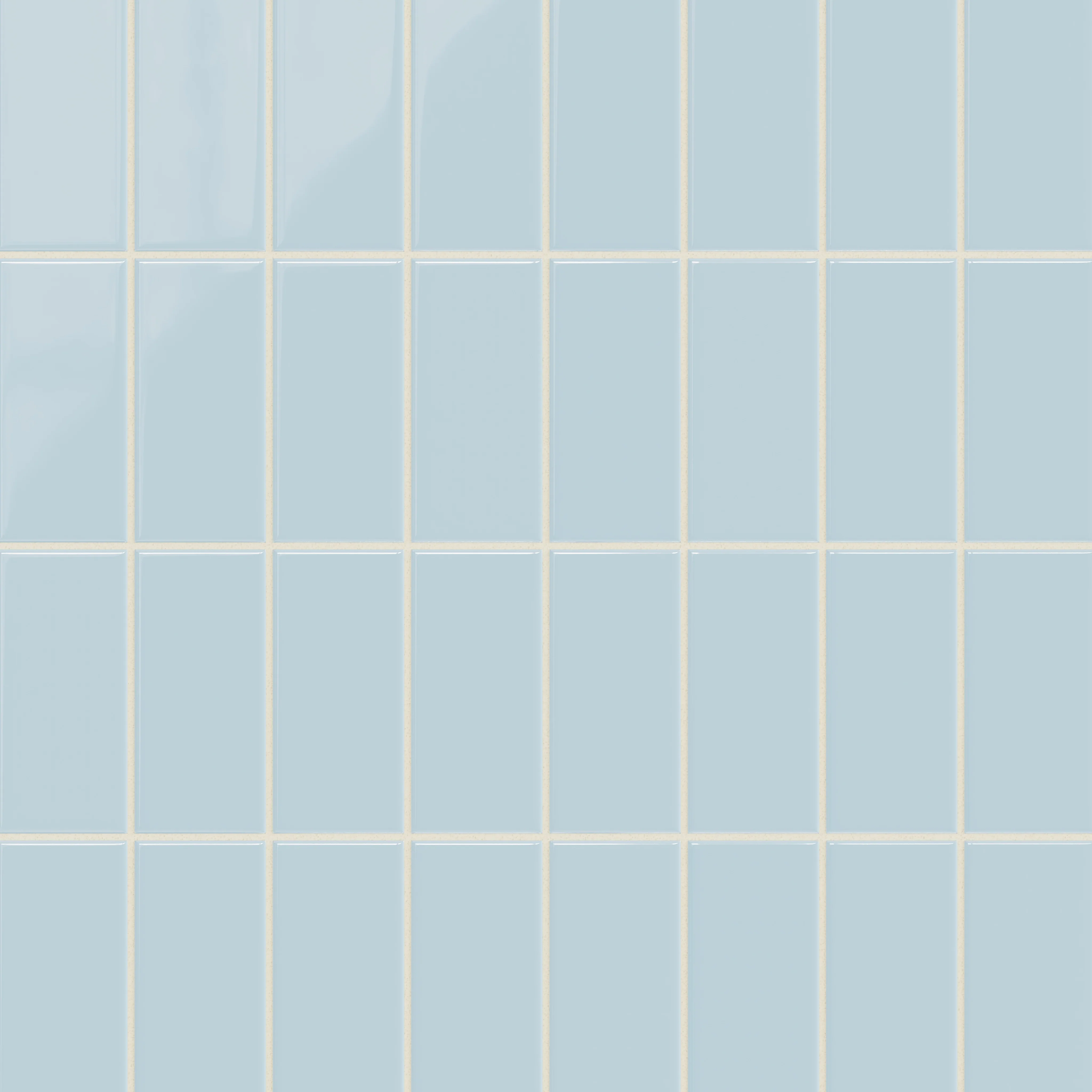 3x6 Natural Press Ceramic Tile in Egyptian Blue Gloss - Rockland Interiors Inc.