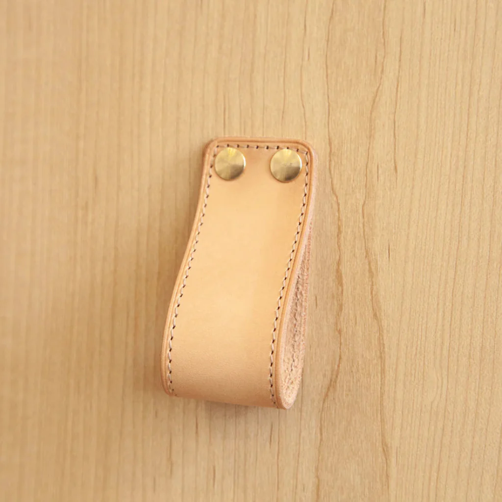 ST-LP01 Stitched Leather Loop Pull - Rockland Interiors Inc.
