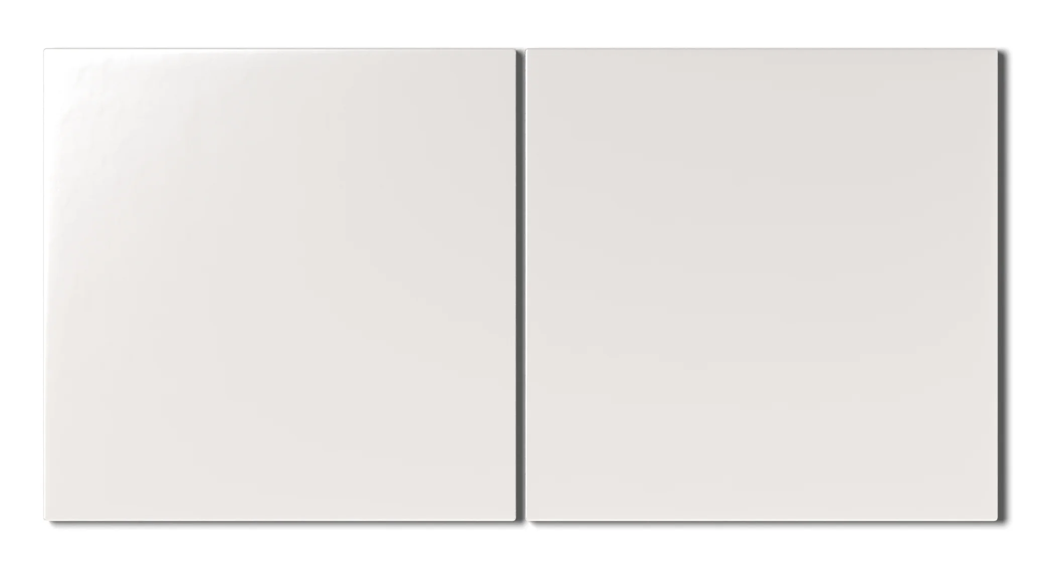 8x8 Natural Press Ceramic Tile in Flake White Matte - Rockland Interiors Inc.