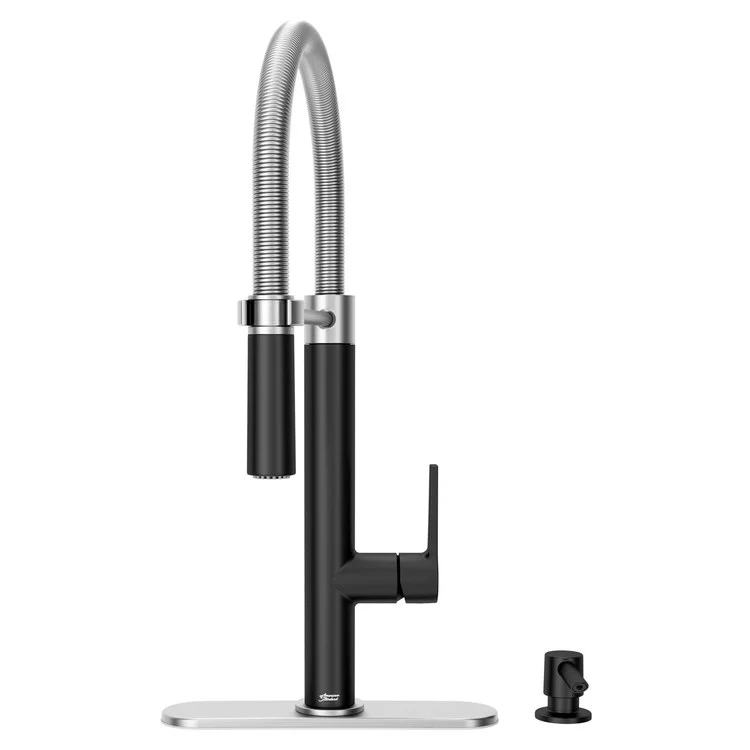 Grayson Semi-Pro Single-Handle Pull-Down Kitchen Faucet - Matte Black - Rockland Interiors Inc.