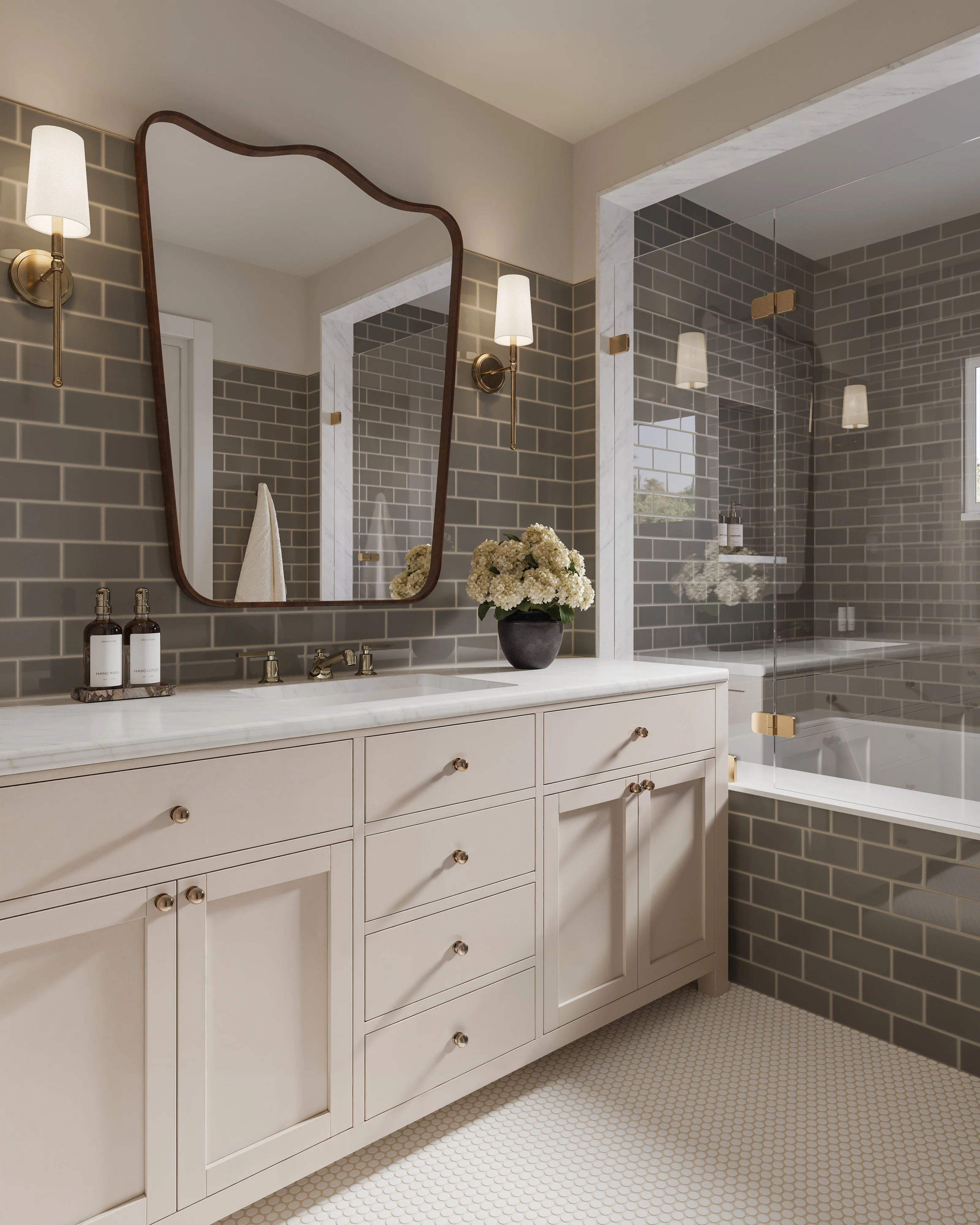 3x6 Natural Press Ceramic Tile in Timberline Gloss - Rockland Interiors Inc.