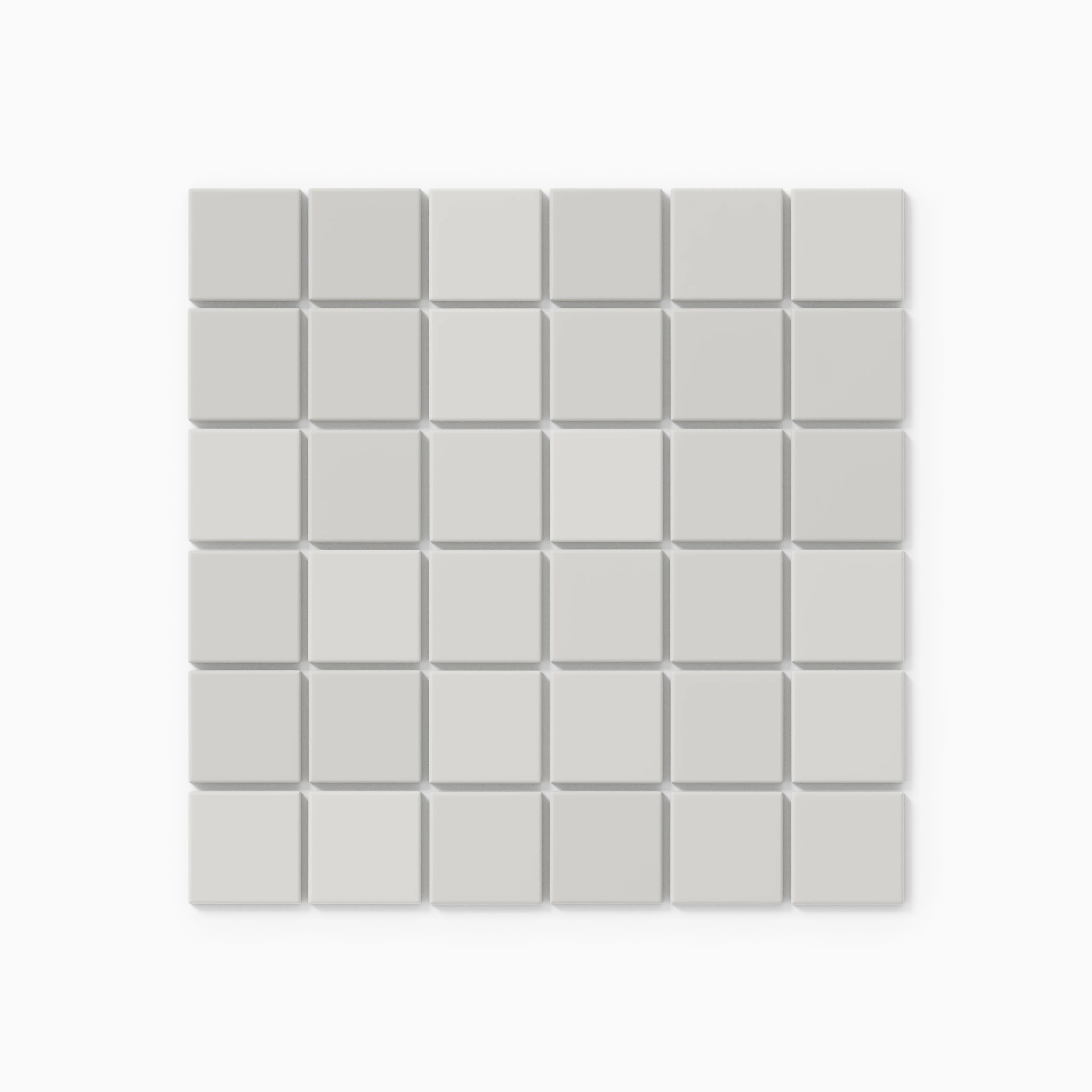 2x2 Straight Set Sheeted Natural Press Ceramic Mosaic Tile in Cloud Cover Gloss - Rockland Interiors Inc.