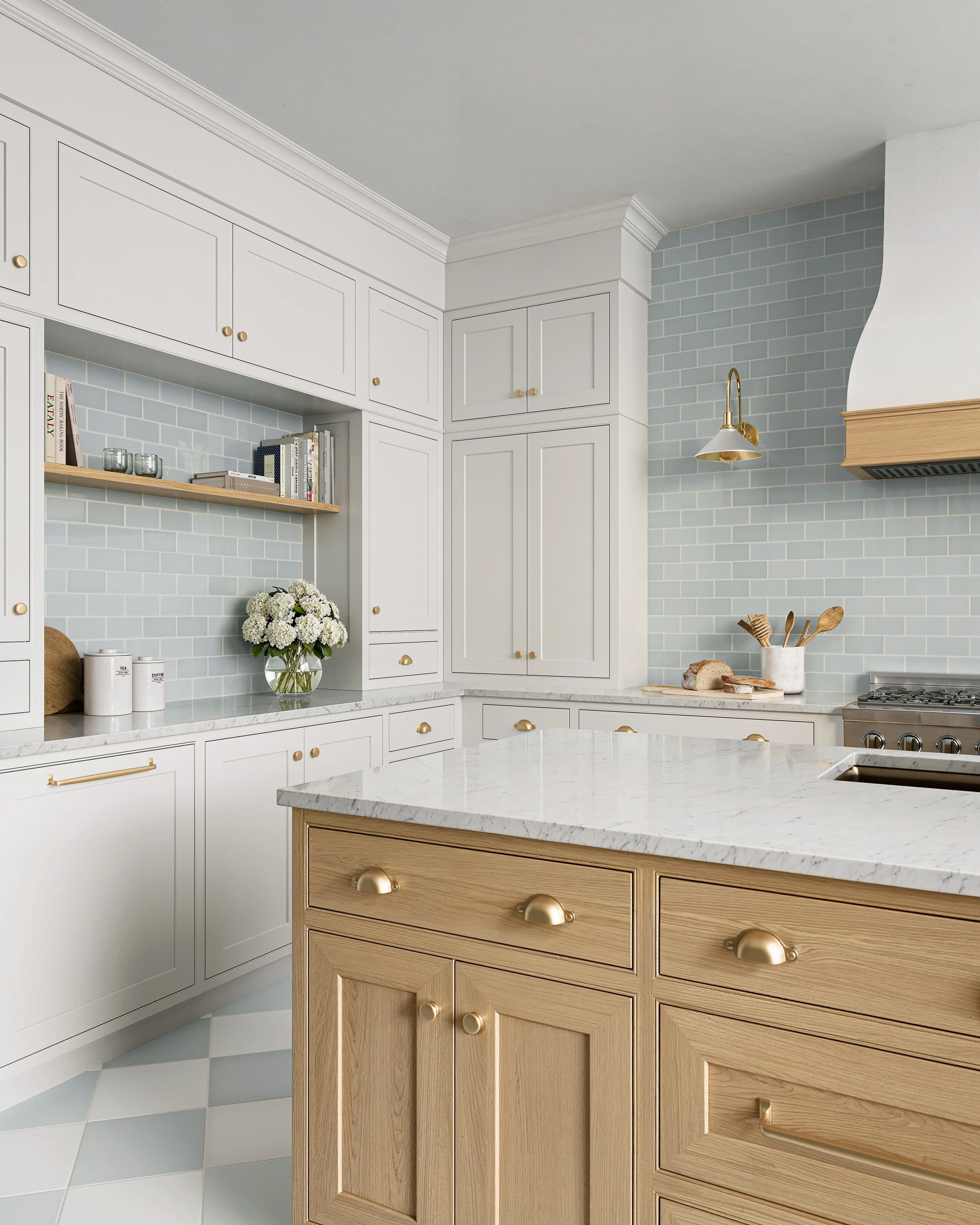 3x6 Natural Press Ceramic Tile in Alberta Blue Gloss - Rockland Interiors Inc.