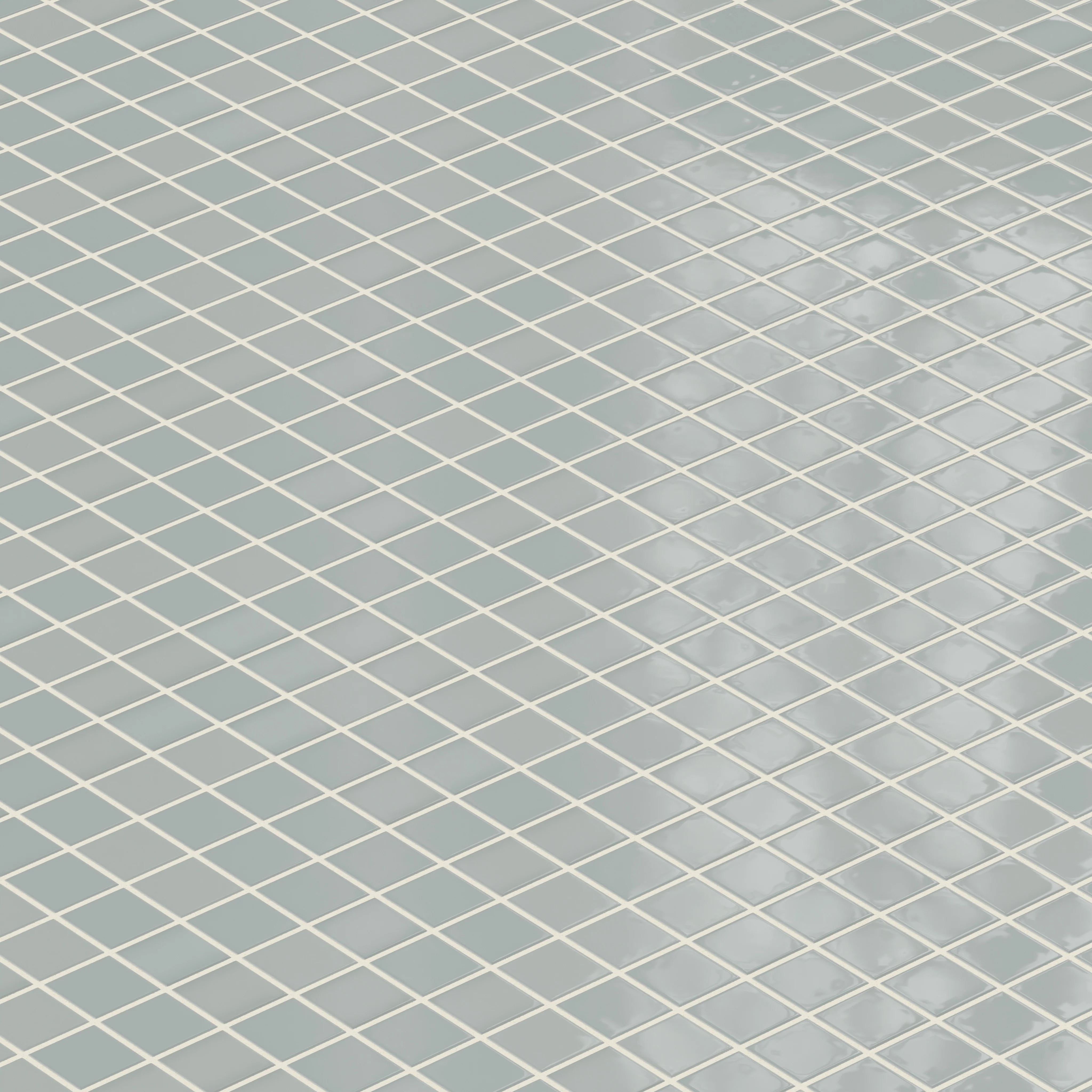 2x2 Straight Set Sheeted Natural Press Ceramic Mosaic Tile in Hood River Gloss - Rockland Interiors Inc.