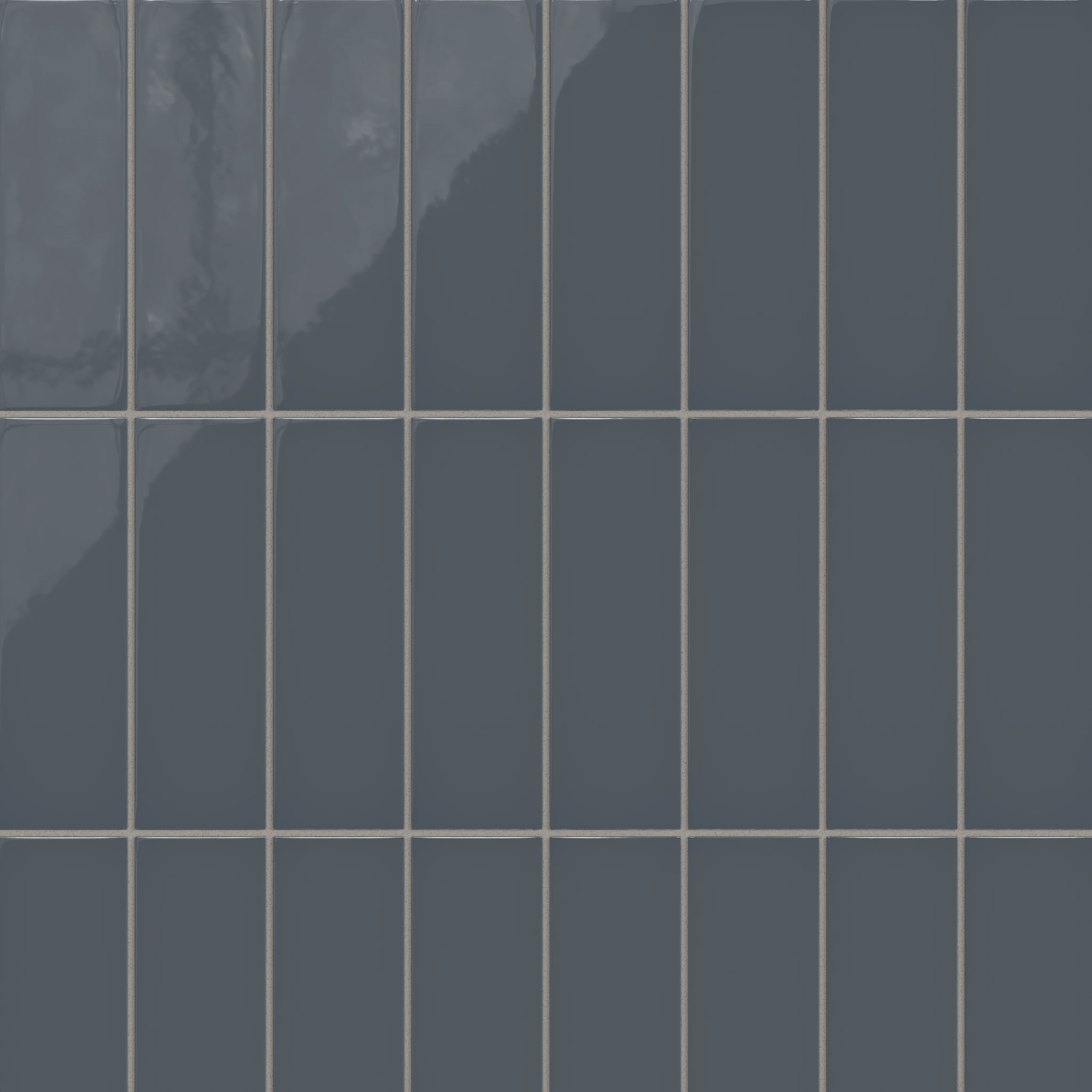 3x9 Natural Press Ceramic Tile in Indigo Gloss - Rockland Interiors Inc.