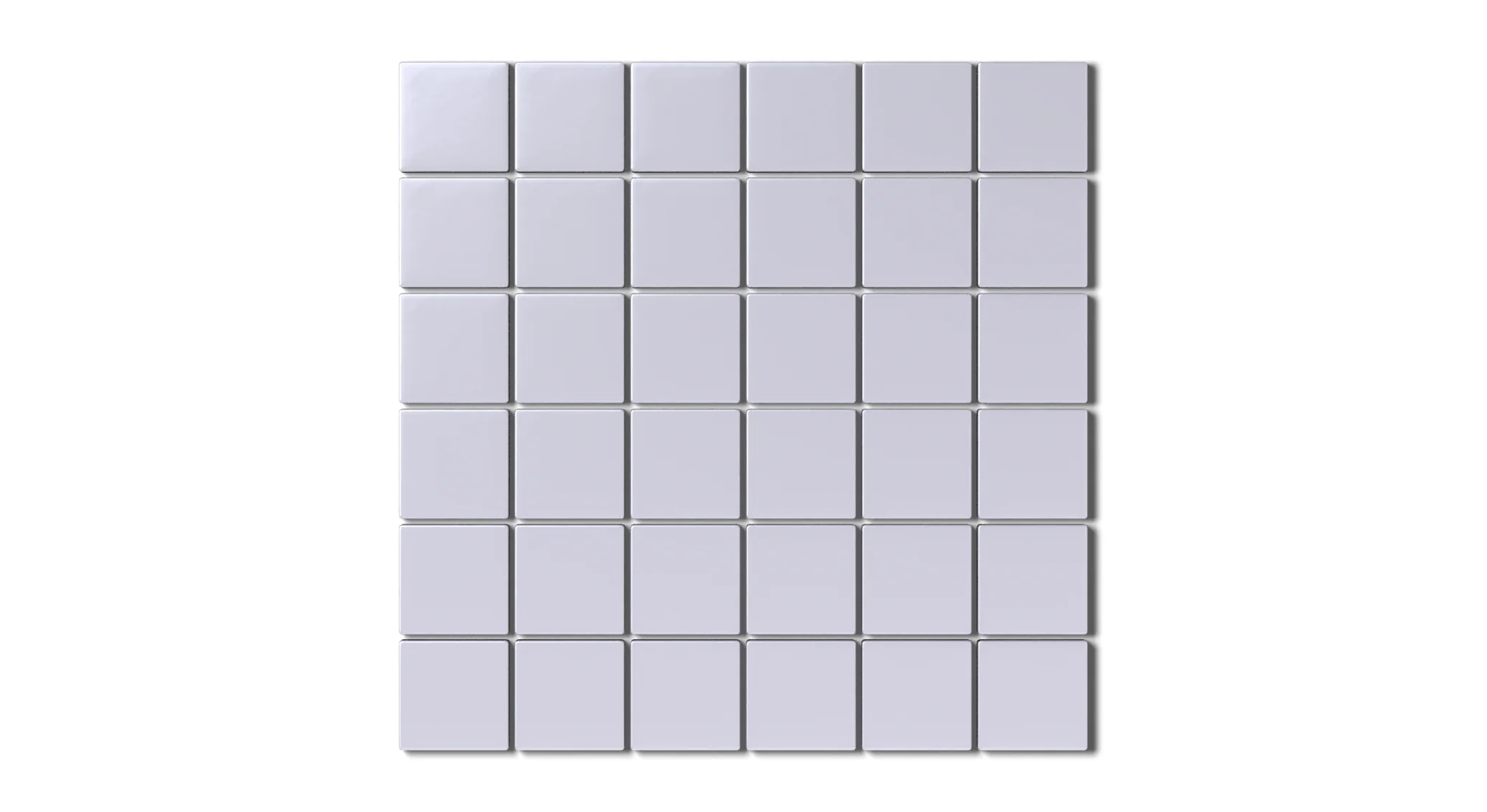 2x2 Straight Set Sheeted Natural Press Ceramic Mosaic Tile in Amethyst Matte - Rockland Interiors Inc.