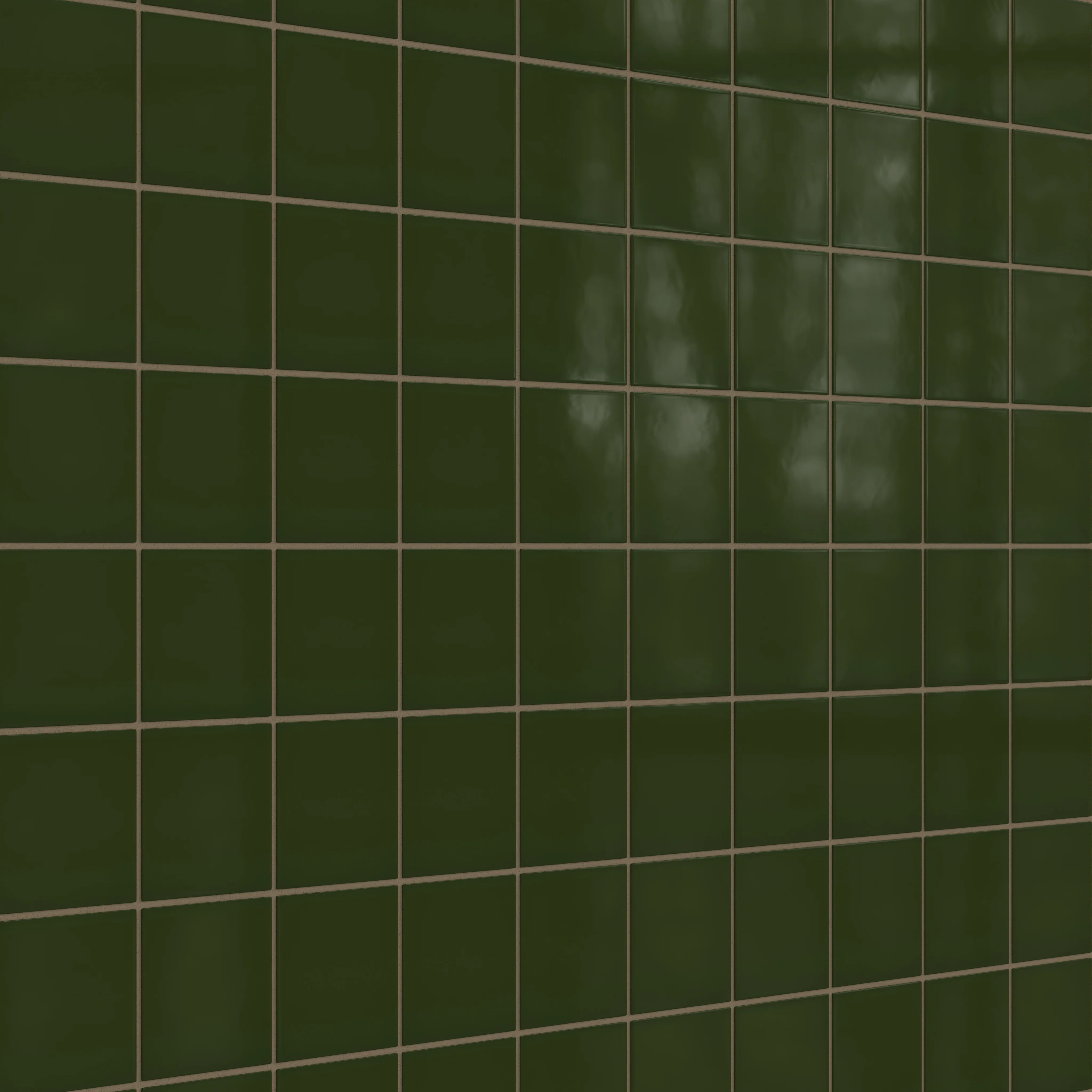 4x4 Natural Press Ceramic Tile in Green Apatite Gloss - Rockland Interiors Inc.
