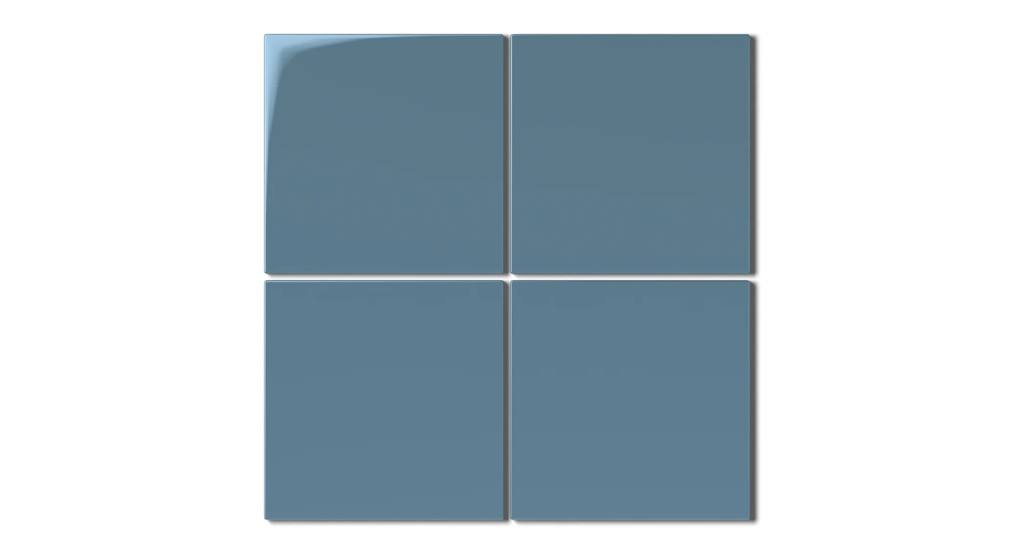 6x6 Natural Press Ceramic Tile in Azurite Gloss - Rockland Interiors Inc.