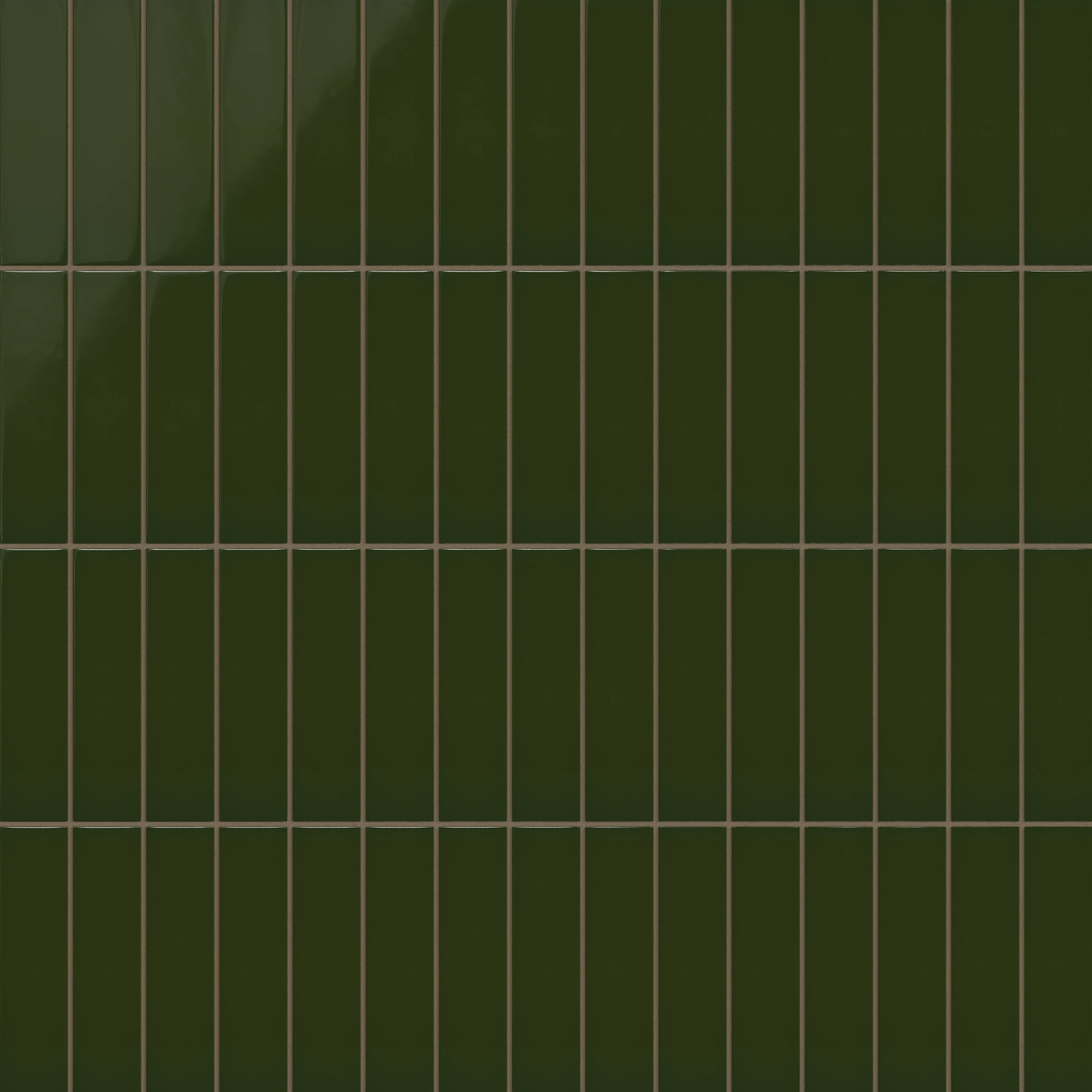 2x8 Natural Press Ceramic Tile in Green Apatite Gloss - Rockland Interiors Inc.