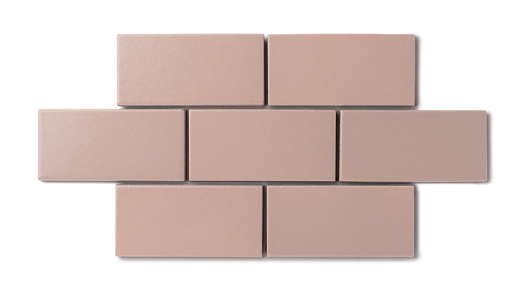 4x4 Natural Press Ceramic Tile in Red Jasper Matte - Rockland Interiors Inc.