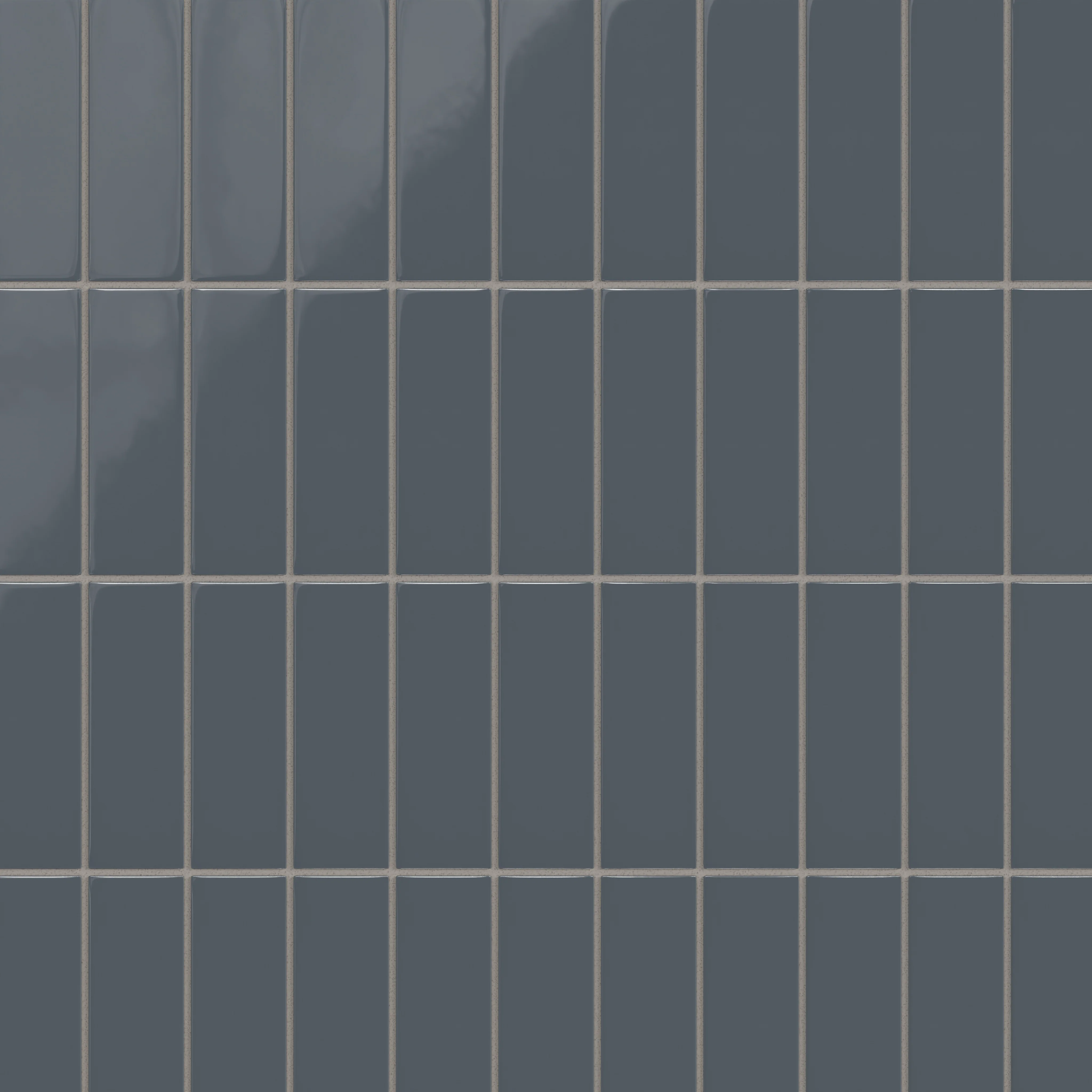 2x6 Natural Press Ceramic Tile in Indigo Gloss - Rockland Interiors Inc.