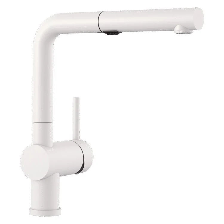 Kitchen Faucet Linus 1 Lever CALGreen White Pull-Out 2 Function 160 DEG Swivel 1 Hole 1.5 Gallons per Minute - Rockland Interiors Inc.