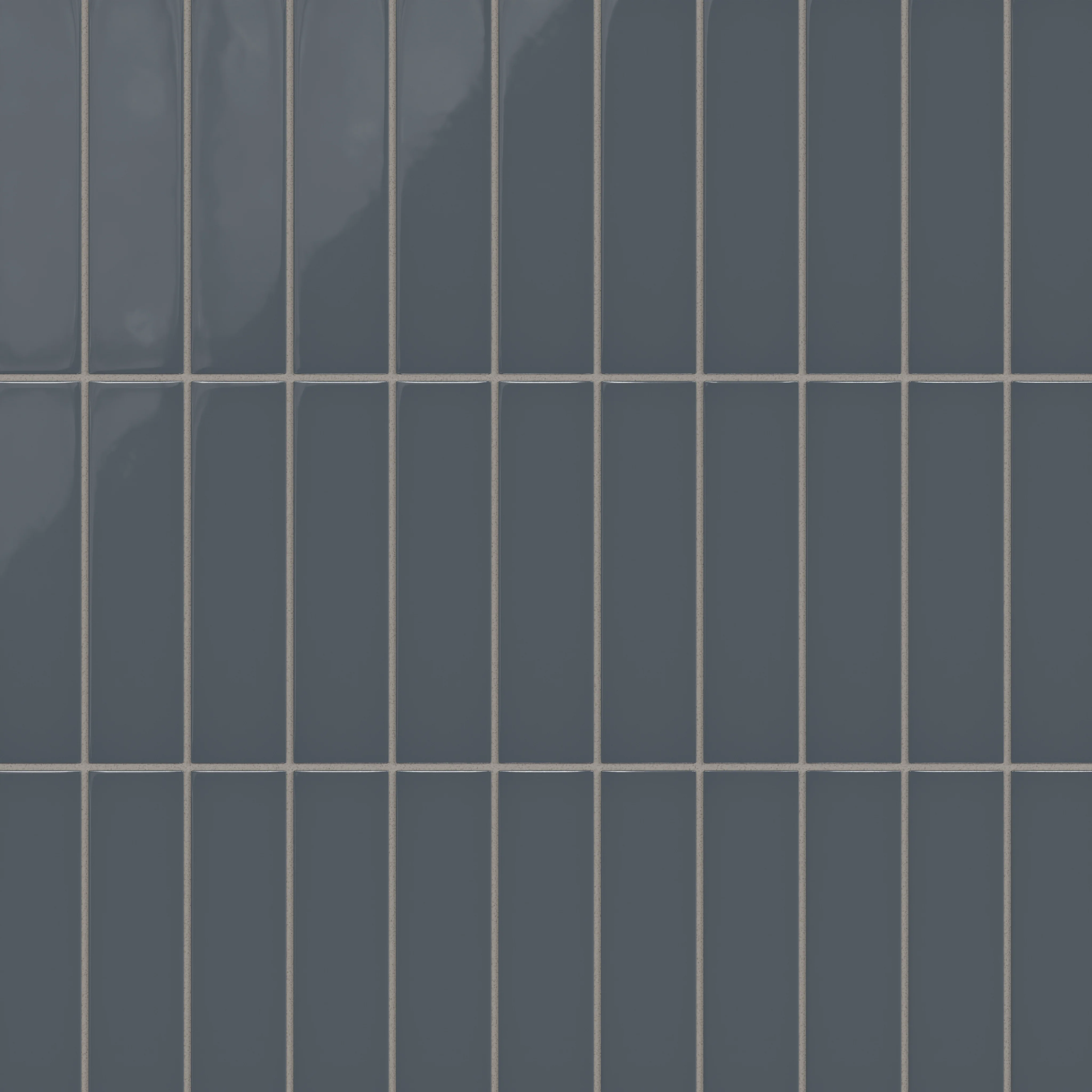 2x8 Natural Press Ceramic Tile in Indigo Gloss - Rockland Interiors Inc.