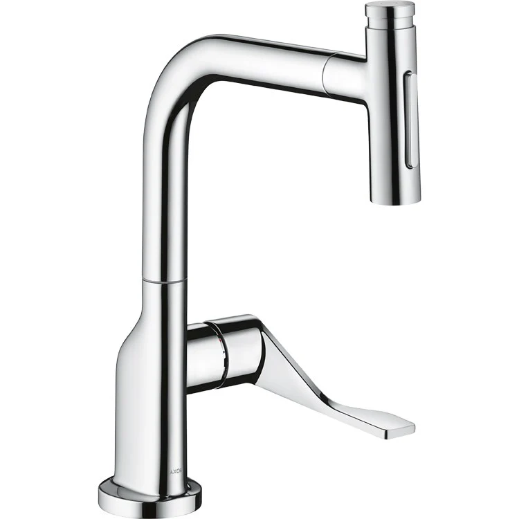 Kitchen Faucet Citterio Select On/Off Push Button 1 Lever ADA Chrome Pull-Out 2 Function 150 DEG Swivel 1 Hole 1.75 Gallons per Minute - Rockland Interiors Inc.
