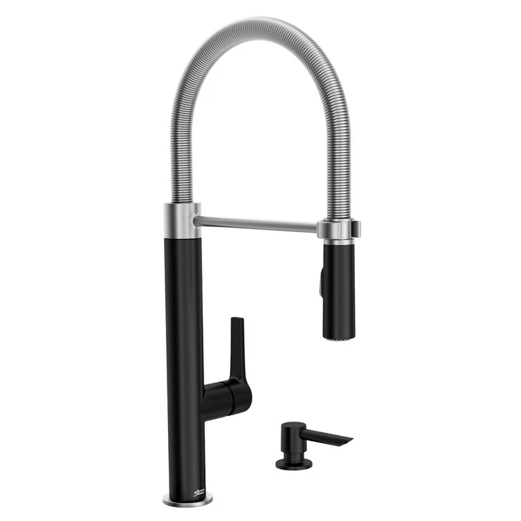 Grayson Semi-Pro Single-Handle Pull-Down Kitchen Faucet - Matte Black - Rockland Interiors Inc.