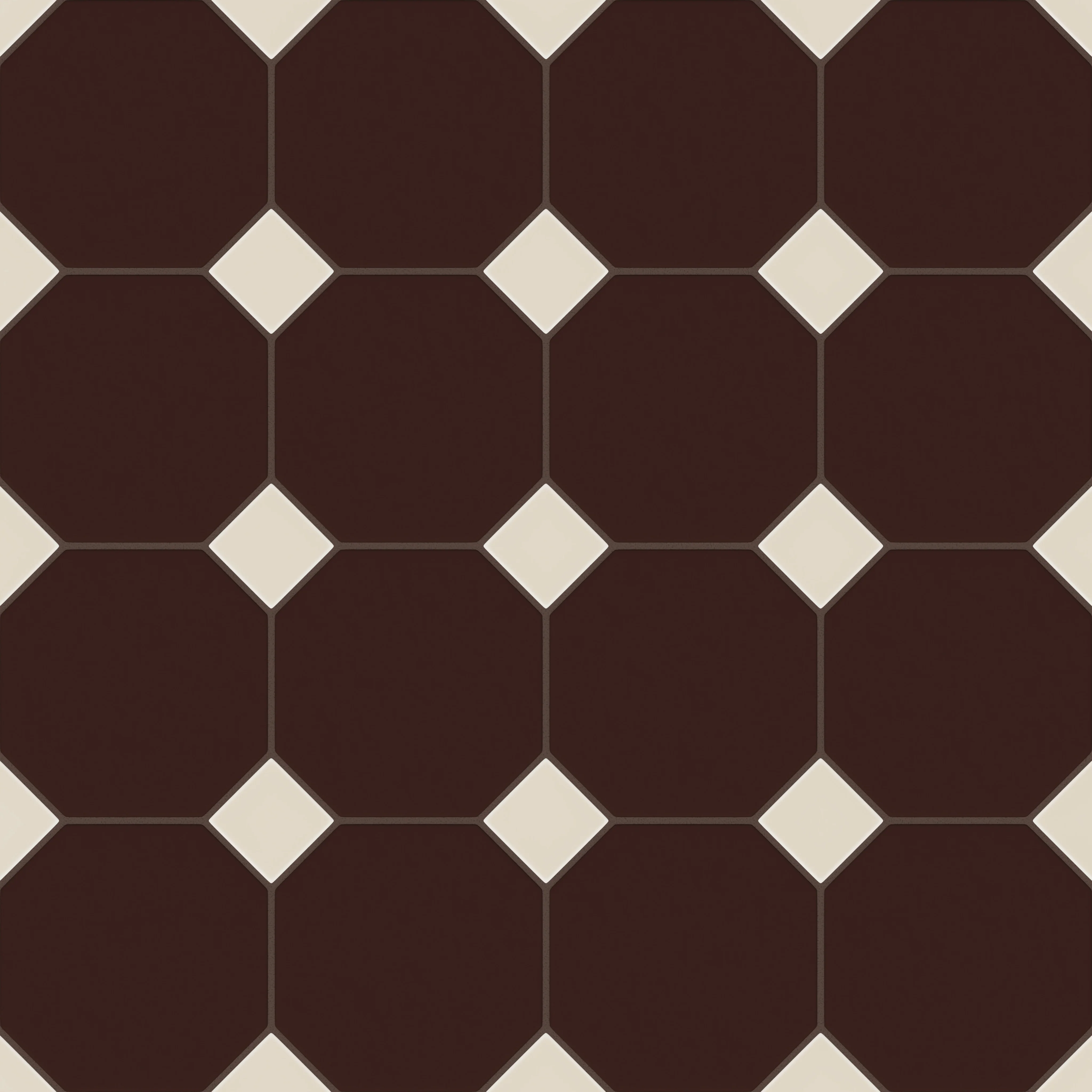 Gramercy Original Ceramic Tile in Garnet Matte & Sand Dune Matte - Rockland Interiors Inc.
